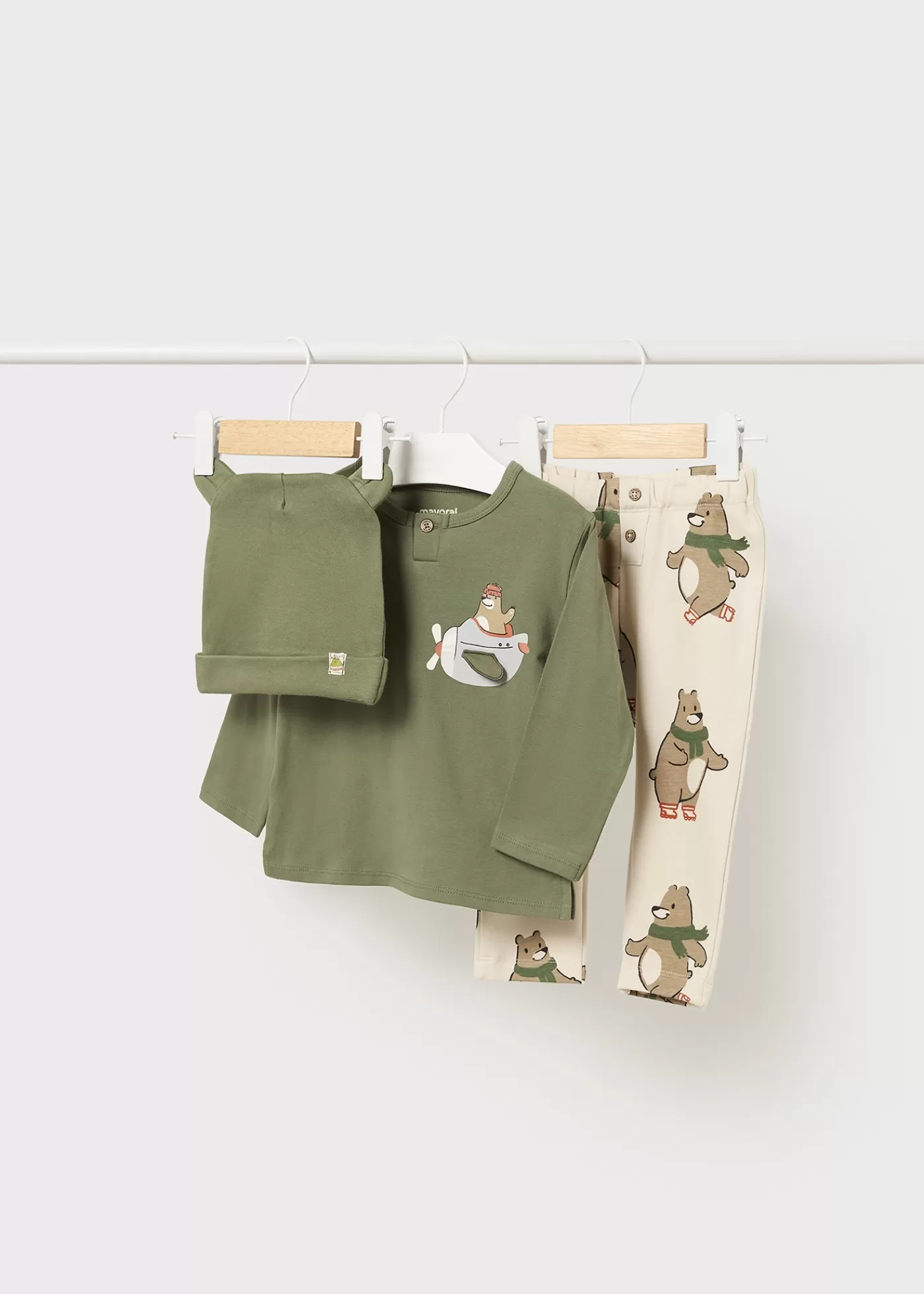 Mayoral Baby 3 Piece Set with Interactive Motif 0 Fashion