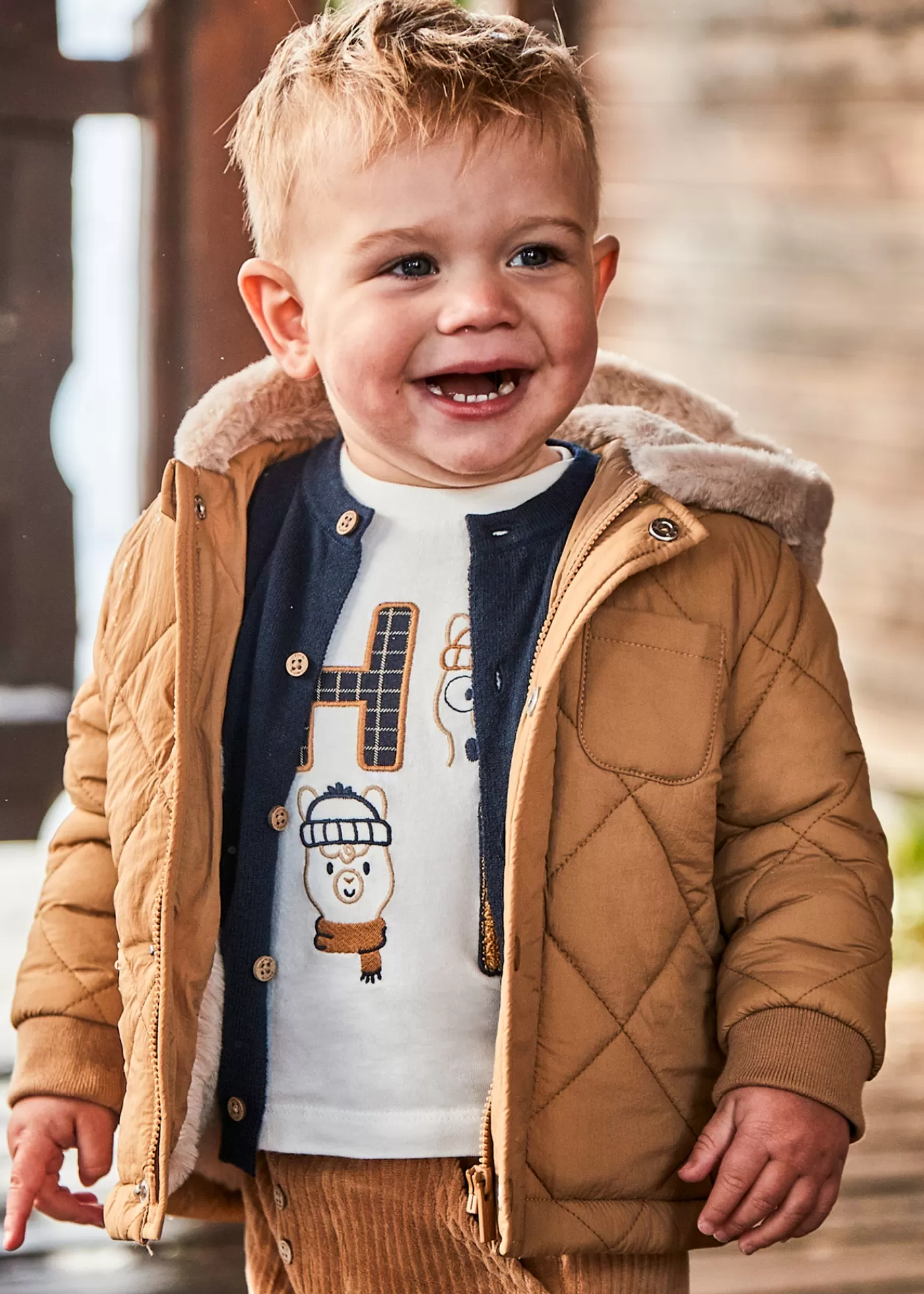 Mayoral Baby Alpaca T-Shirt Cream Outlet
