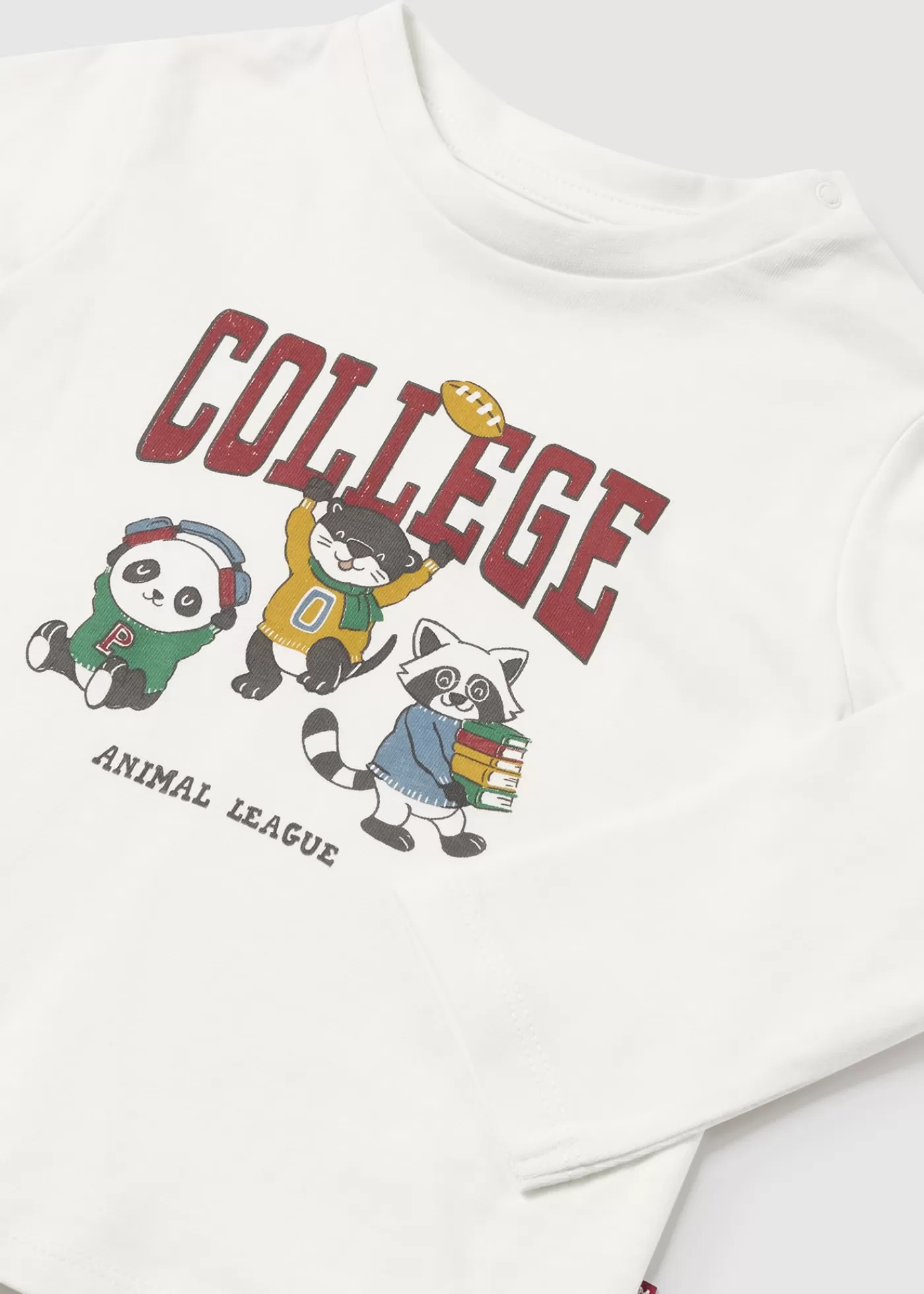 Mayoral Baby Animal T-Shirt Cream-Cherry Sale
