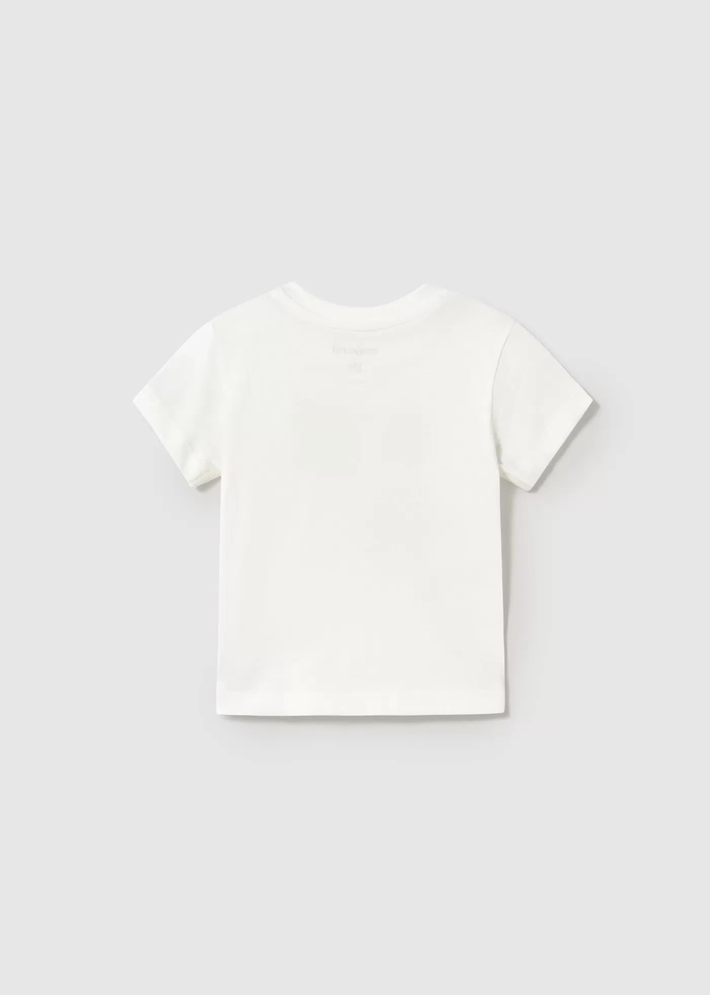 Mayoral Baby Animals T-Shirt Cream Flash Sale