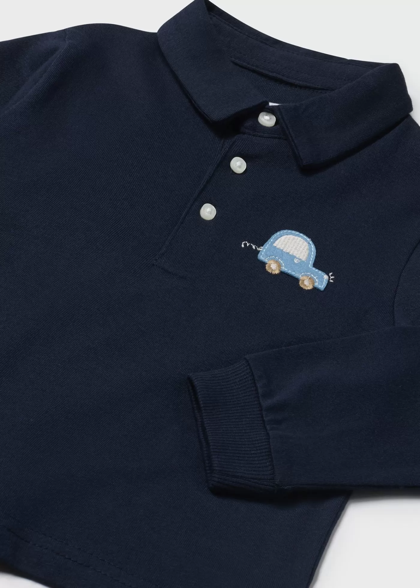 Mayoral Baby Applique Polo Shirt Navyblue Best Sale
