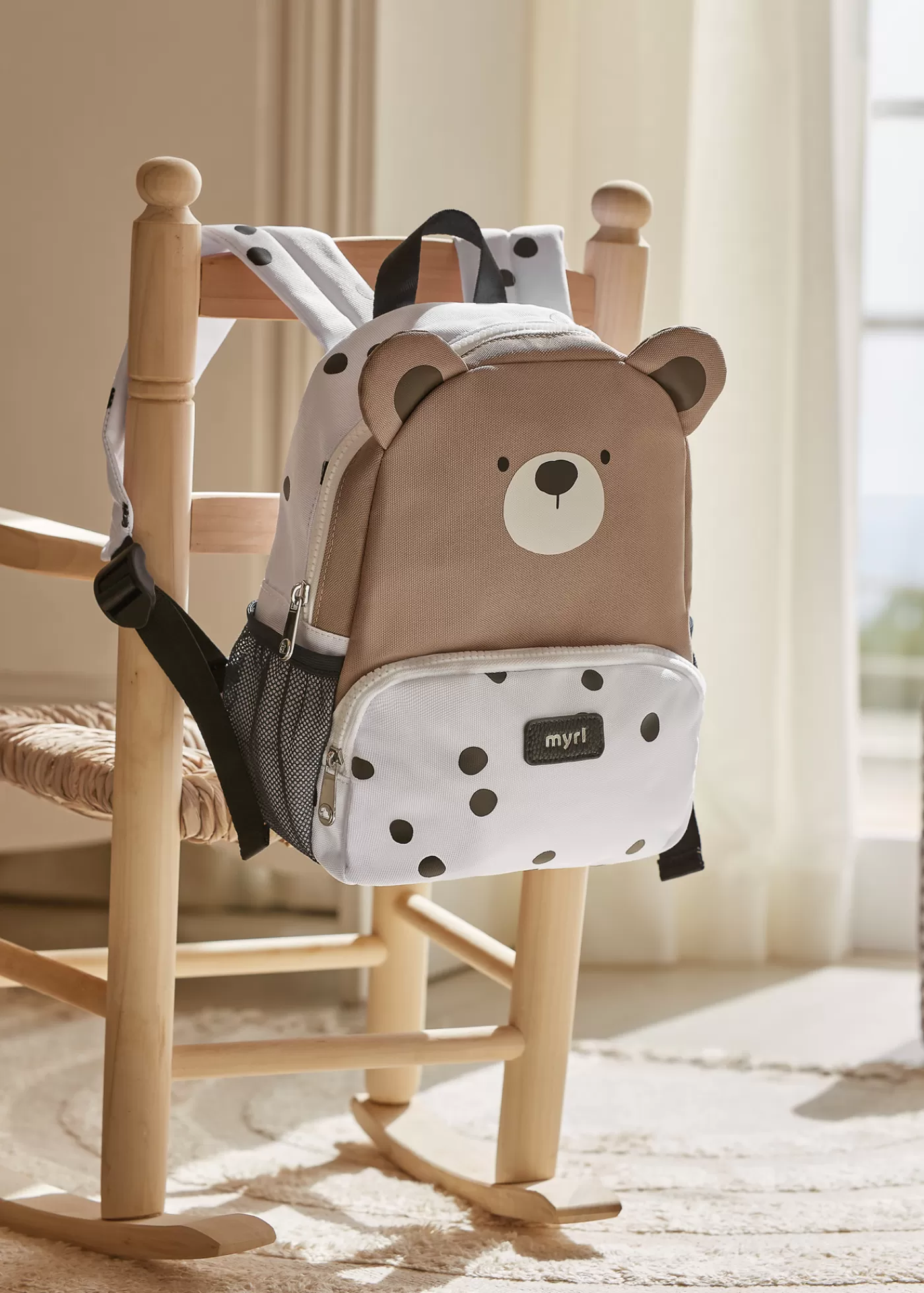 Mayoral Baby Backpack Offwhite Cheap