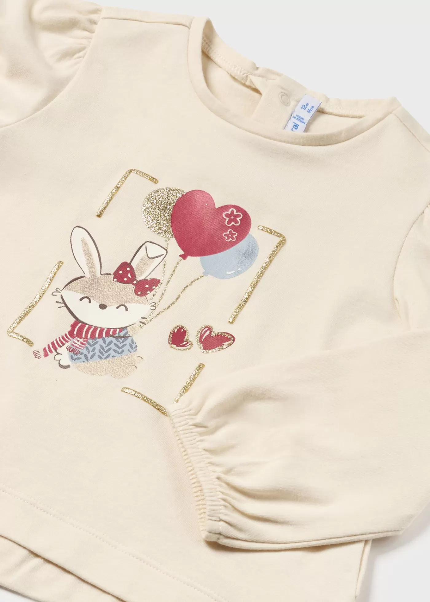 Mayoral Baby Balloon Sleeve T-Shirt Chickpea Cheap