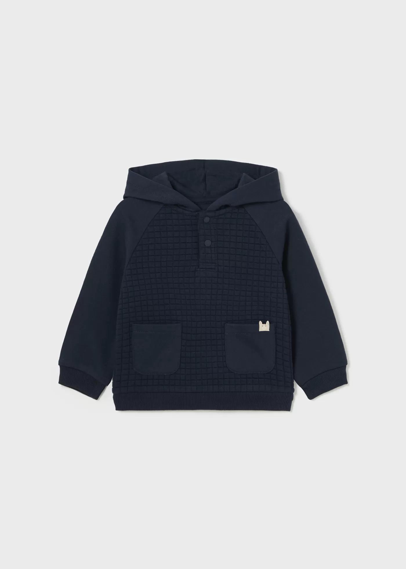 Mayoral Baby Combined Hoodie with Pockets Navyblue Shop