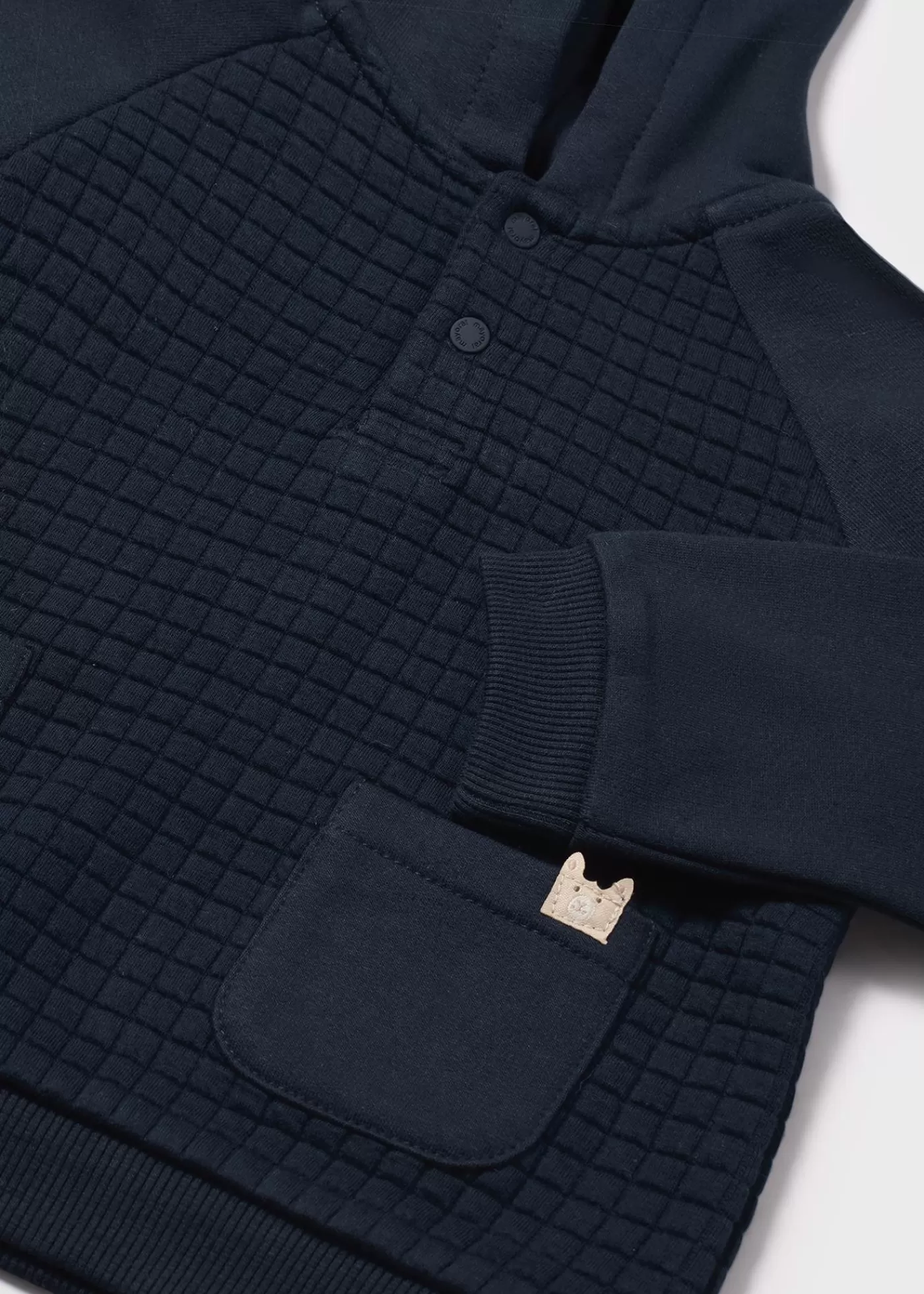 Mayoral Baby Combined Hoodie with Pockets Navyblue Shop