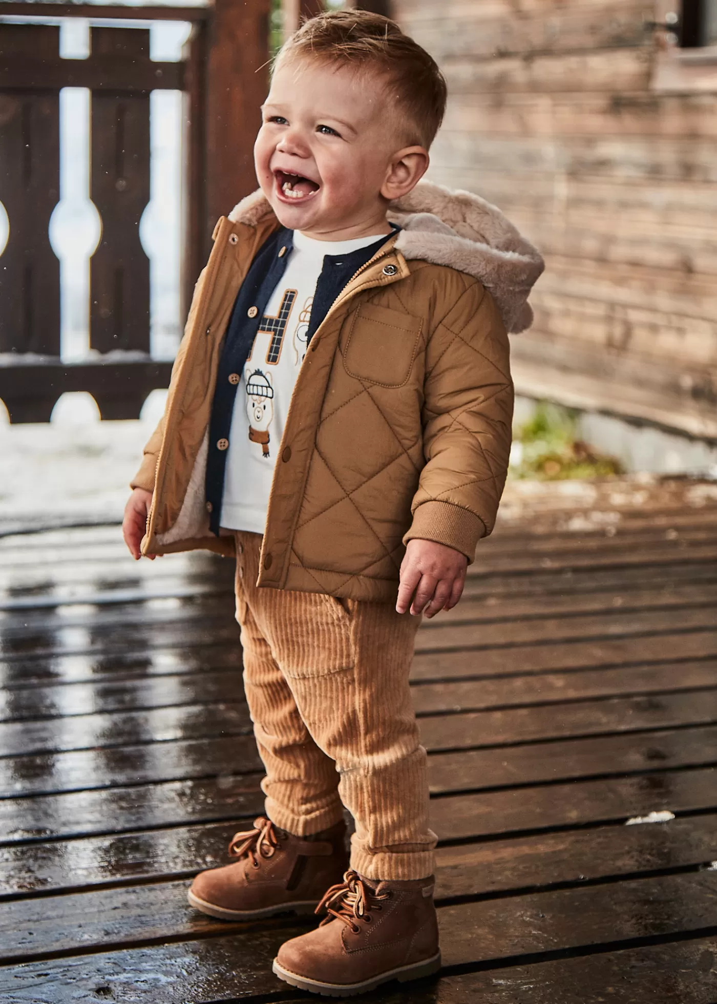 Mayoral Baby Corduroy Jogger Style Pants Toffee Shop