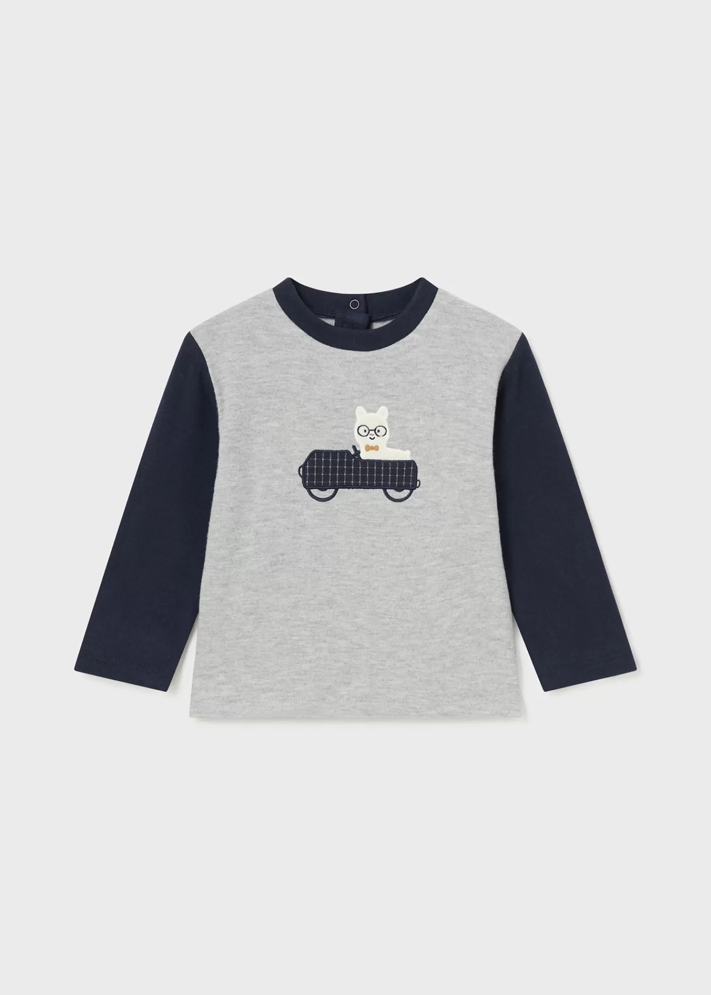 Mayoral Baby Elbow Patch T-Shirt Ashheather Discount