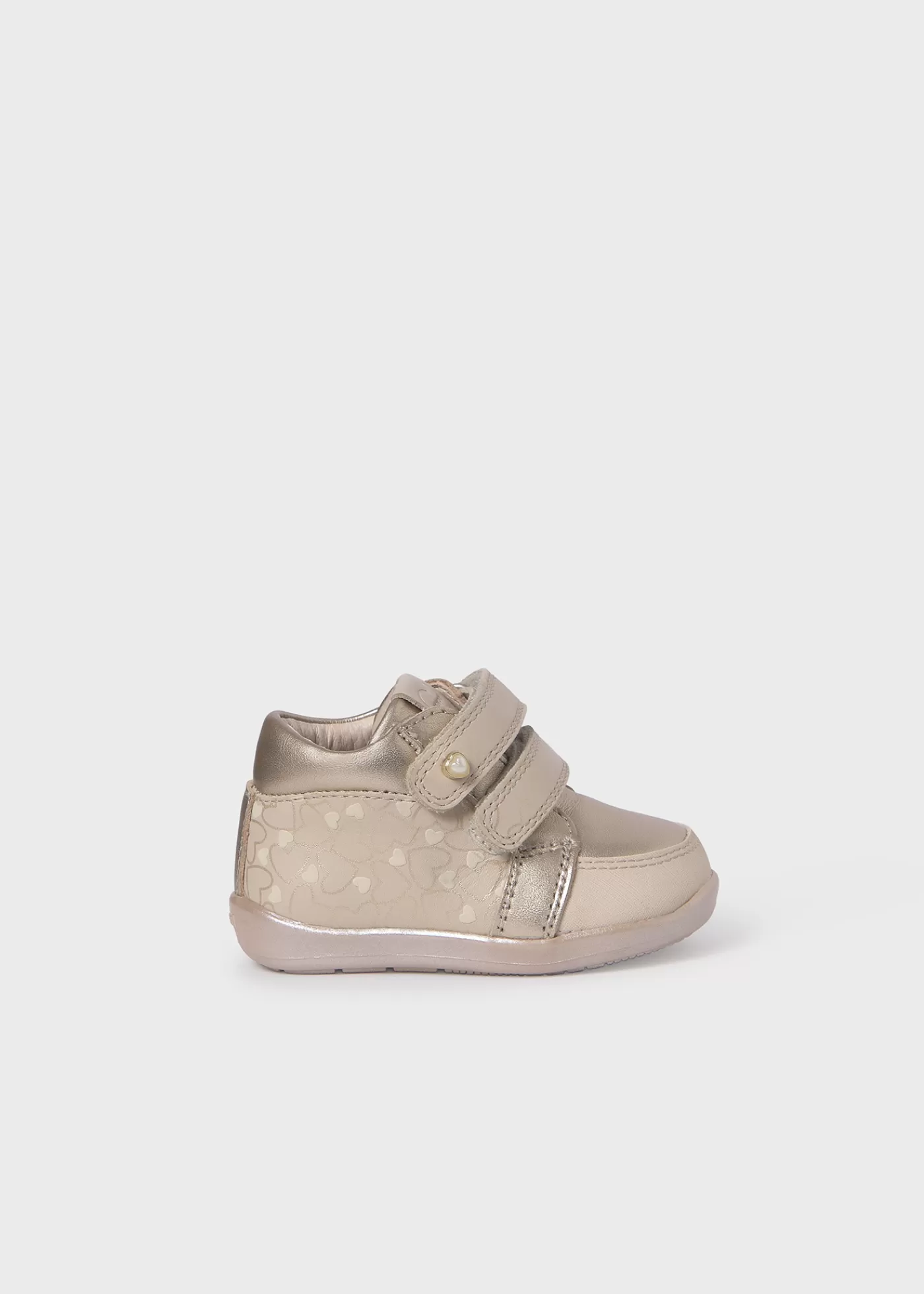 Mayoral Baby Heart Shoes Gold Flash Sale