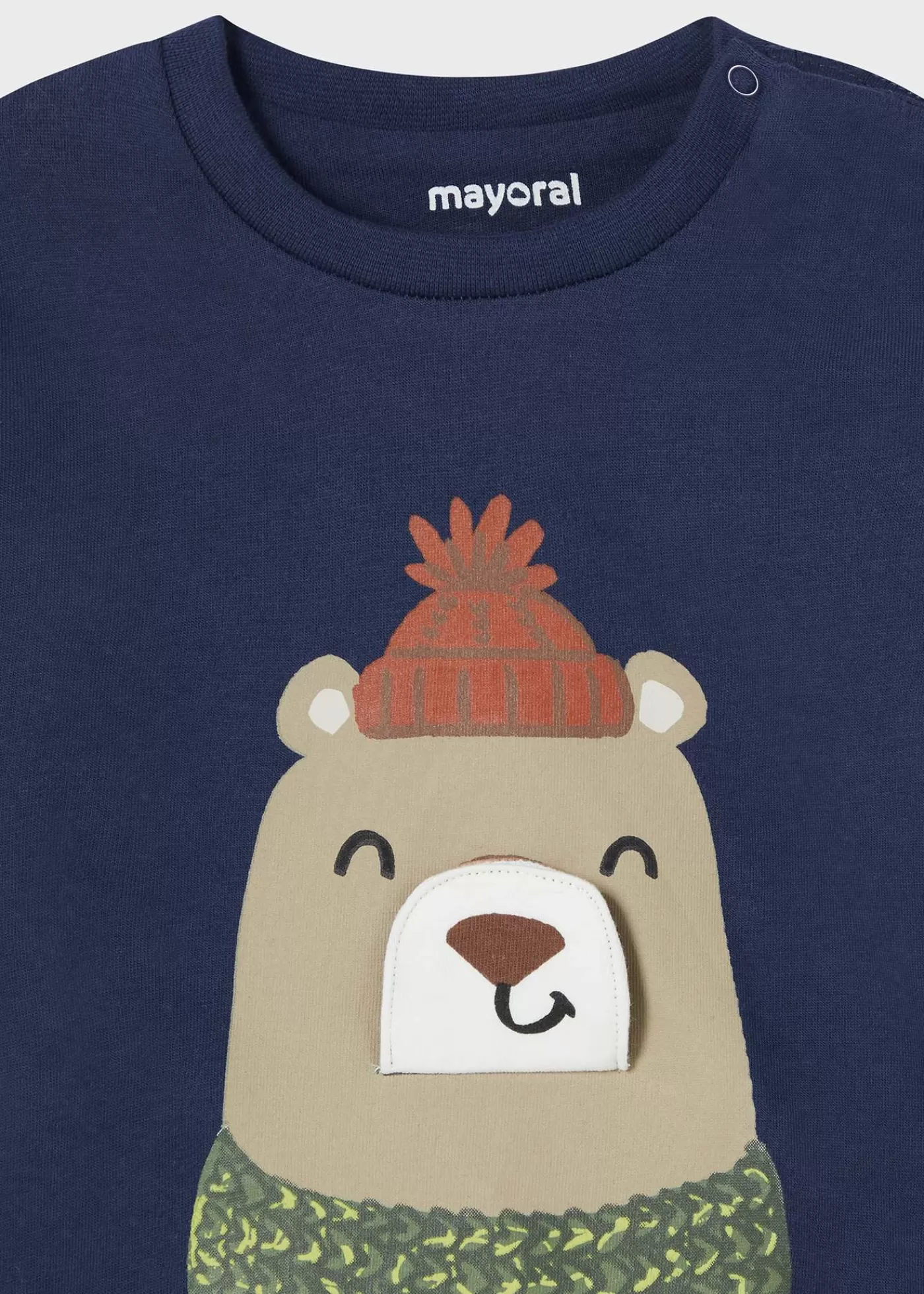 Mayoral Baby Interactive Bear T-Shirt Lagoon Hot