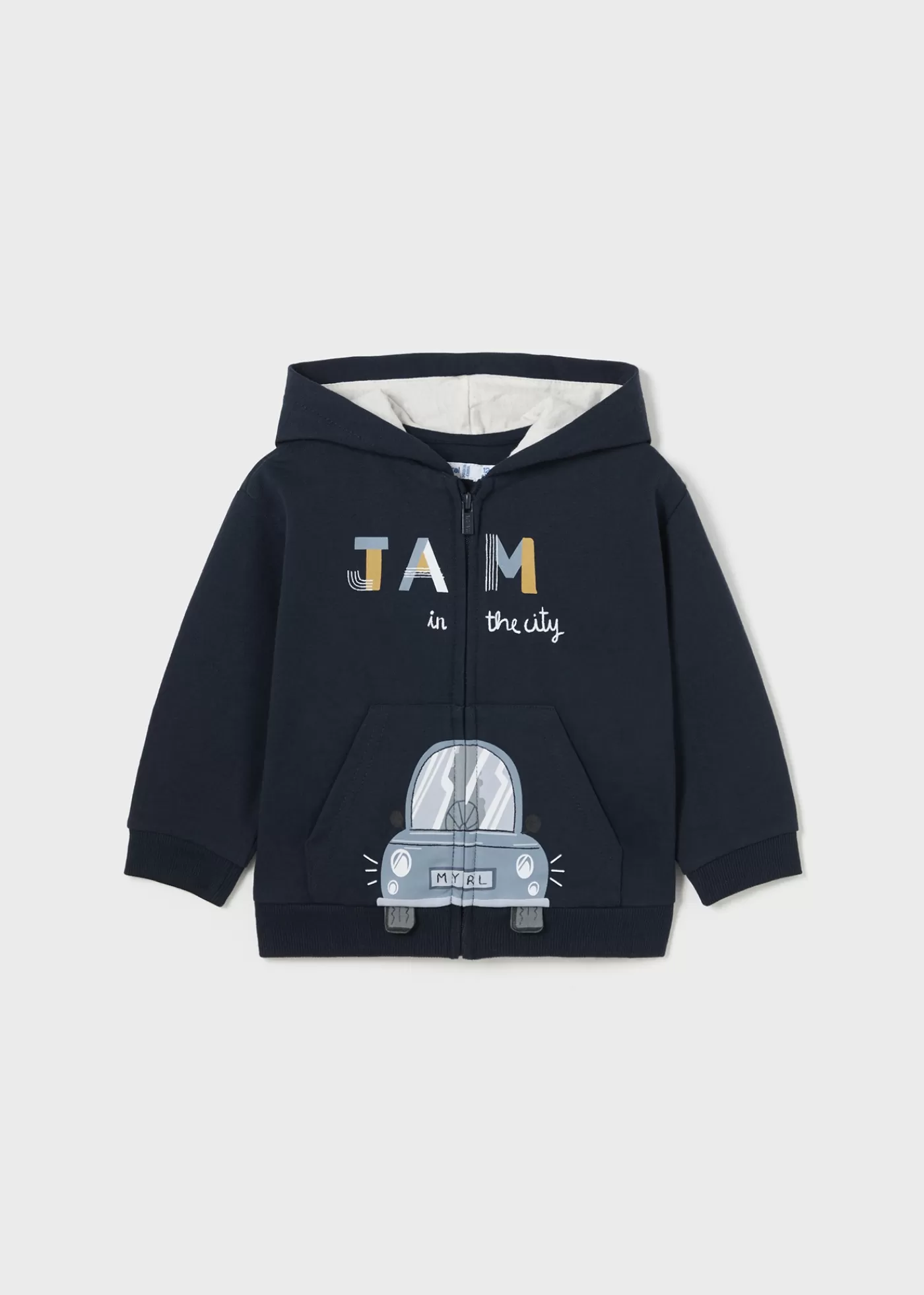 Mayoral Baby Interactive Zip Hoodie Navyblue Flash Sale
