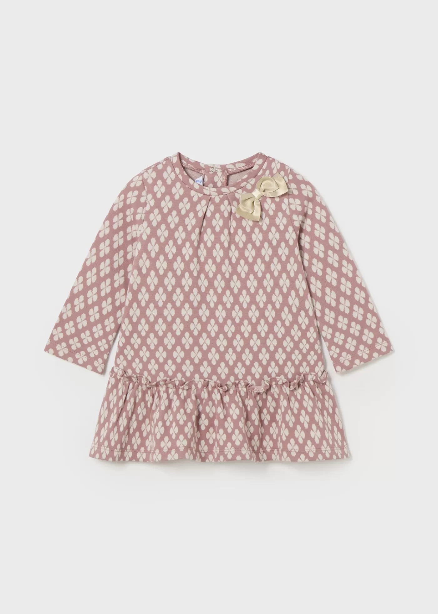 Mayoral Baby Jacquard Dress Rosy Best Sale