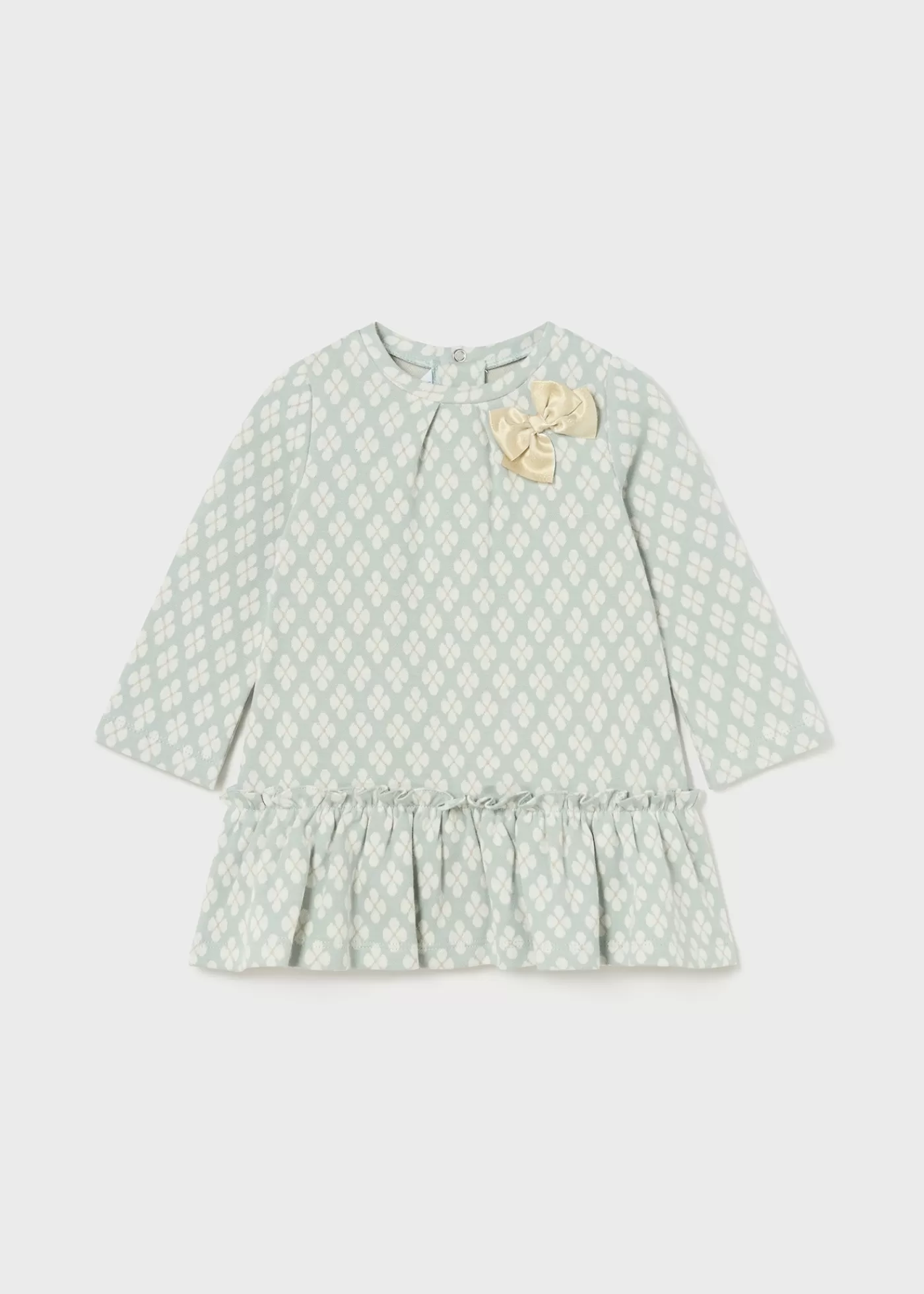 Mayoral Baby Jacquard Dress Jade Sale