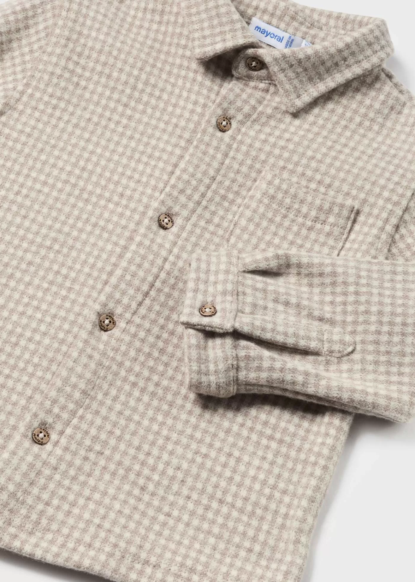 Mayoral Baby Jacquard Overshirt Latteheather Best