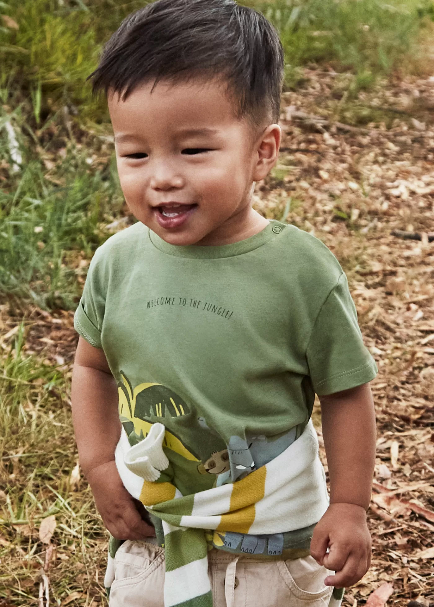 Mayoral Baby Jungle T-Shirt Sage Discount