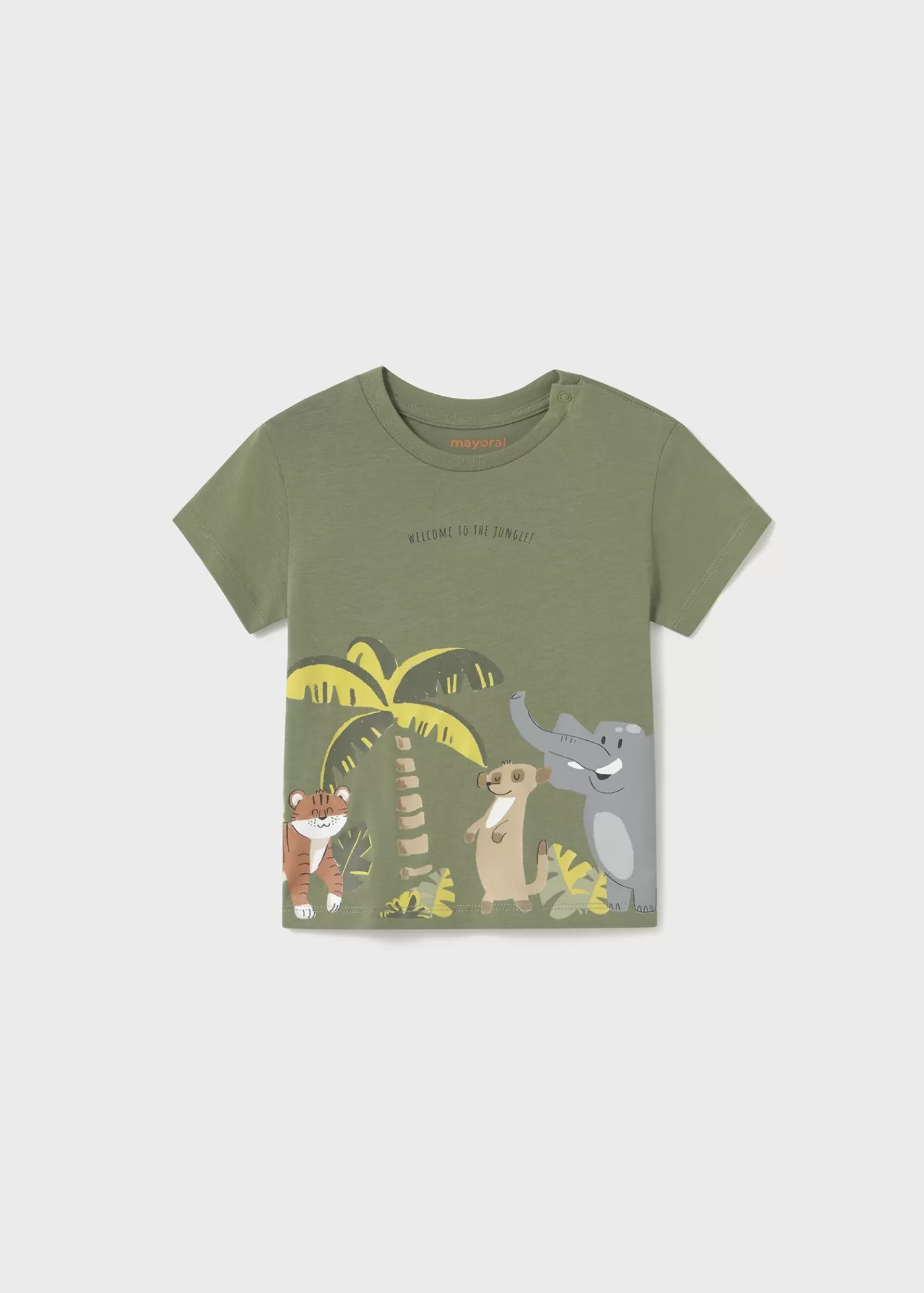 Mayoral Baby Jungle T-Shirt Sage Discount