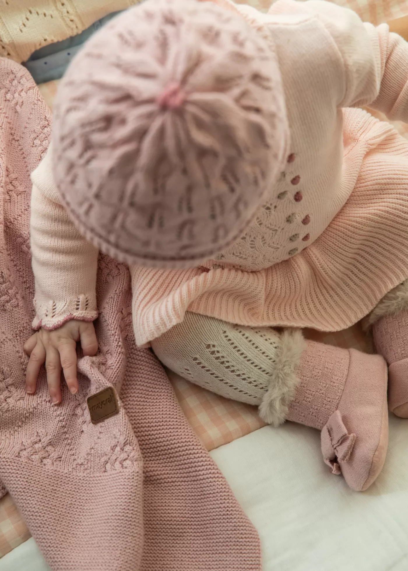 Mayoral Baby Knit Blanket Sugar Cheap
