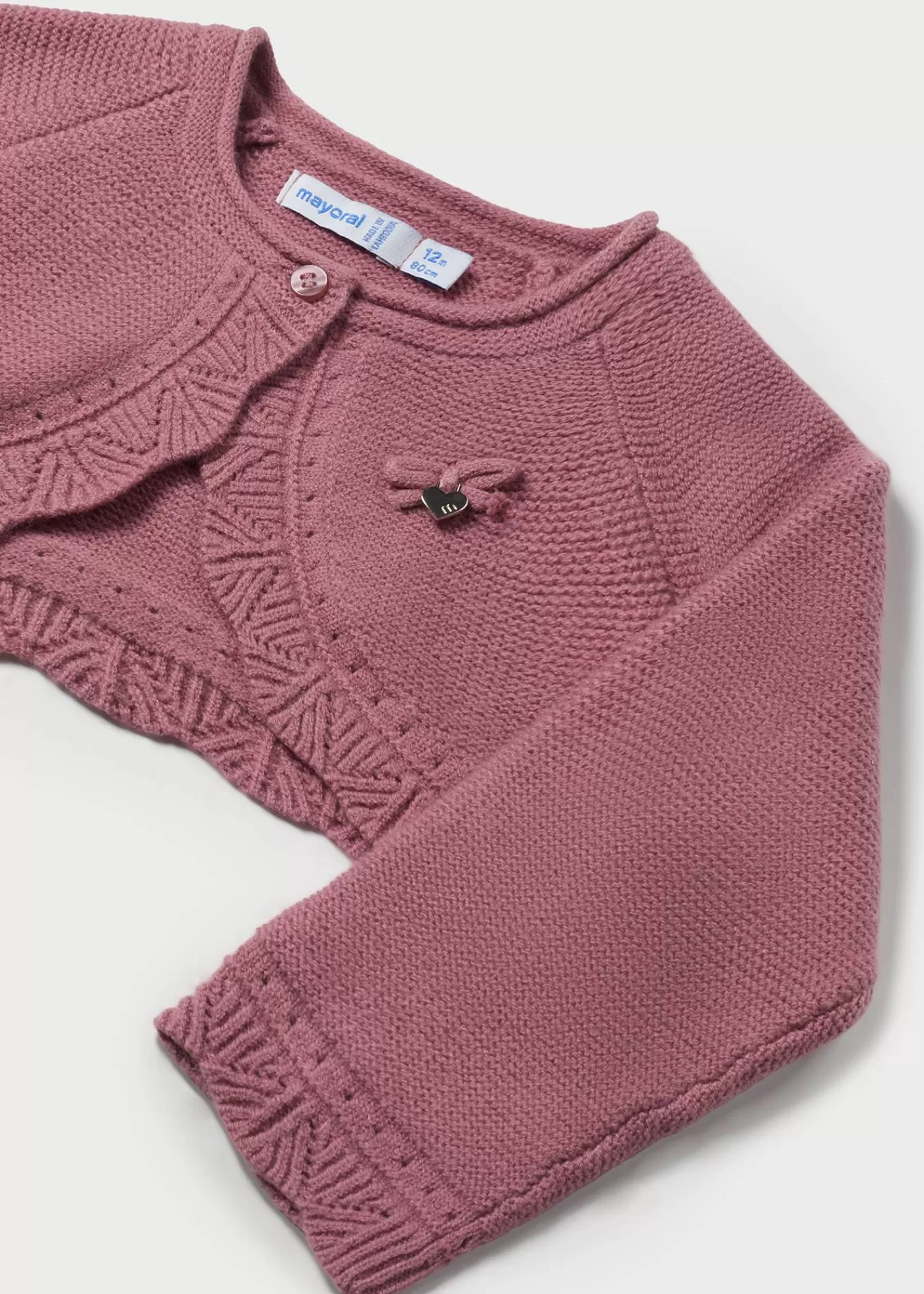 Mayoral Baby Knit Cardigan Blush Cheap