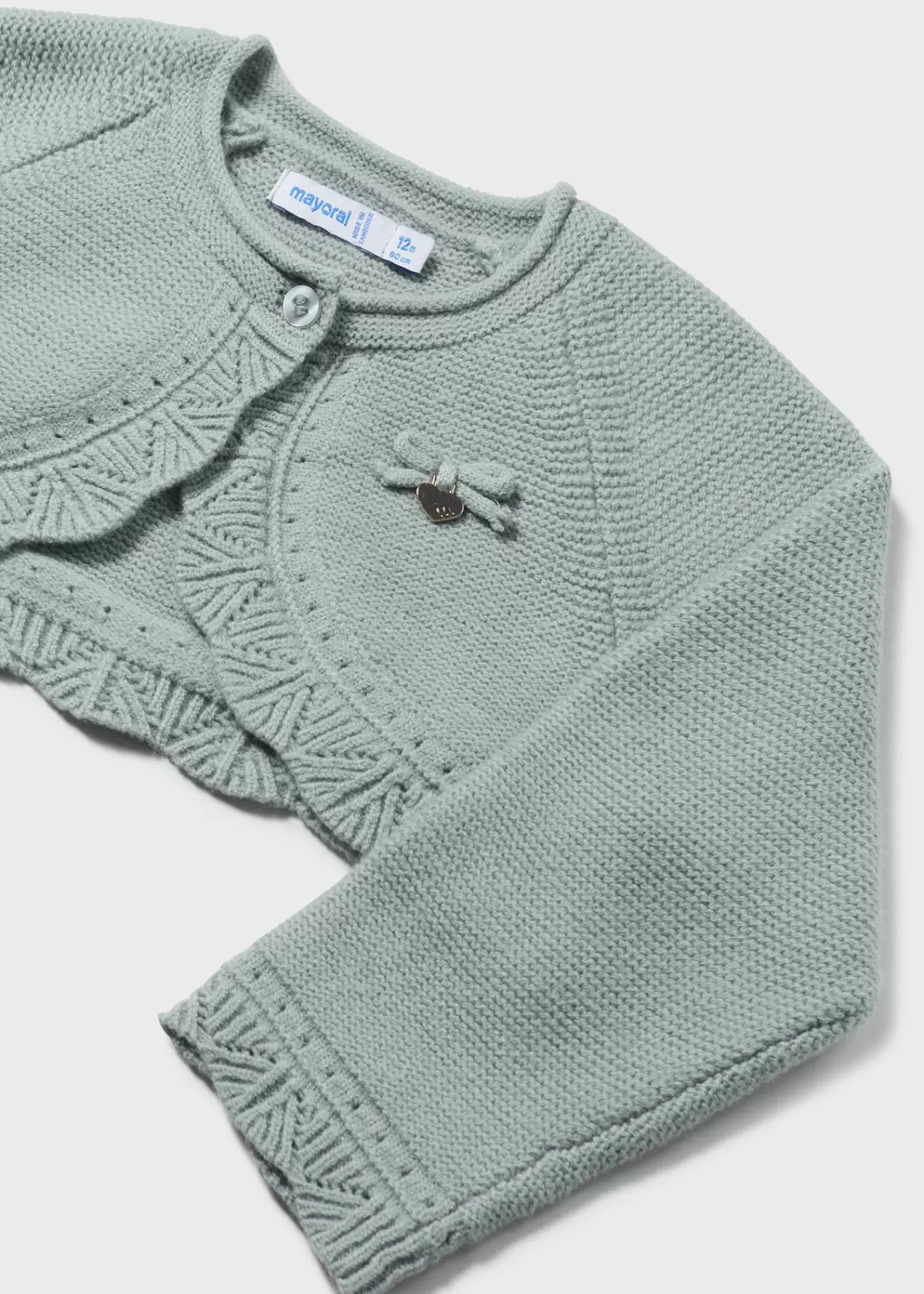 Mayoral Baby Knit Cardigan Jade Hot