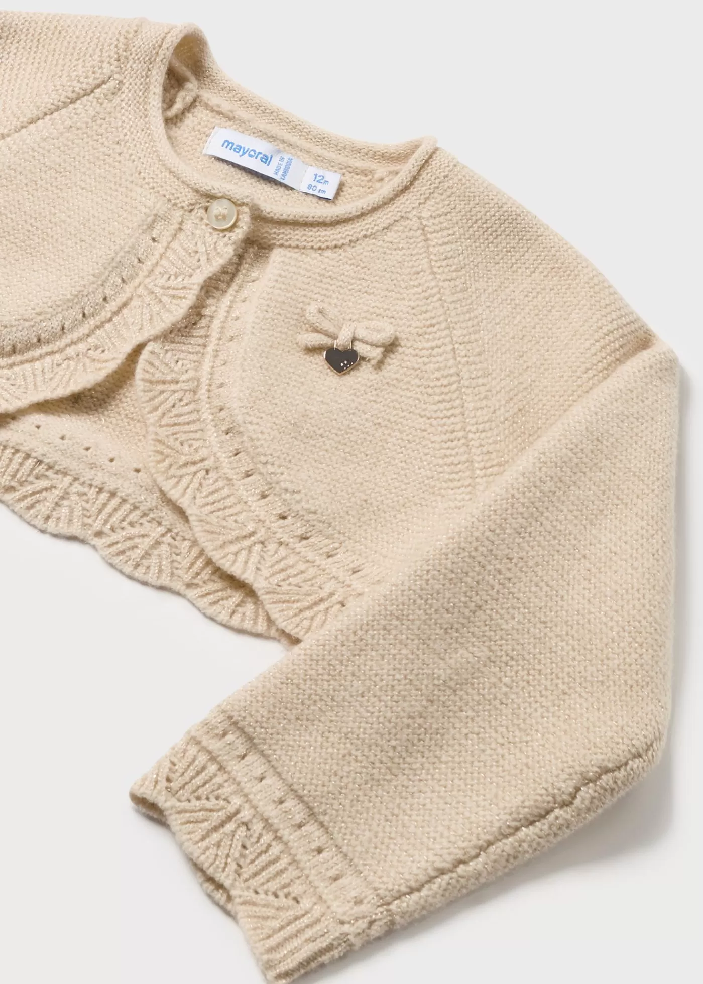 Mayoral Baby Knit Cardigan Marzipan Discount