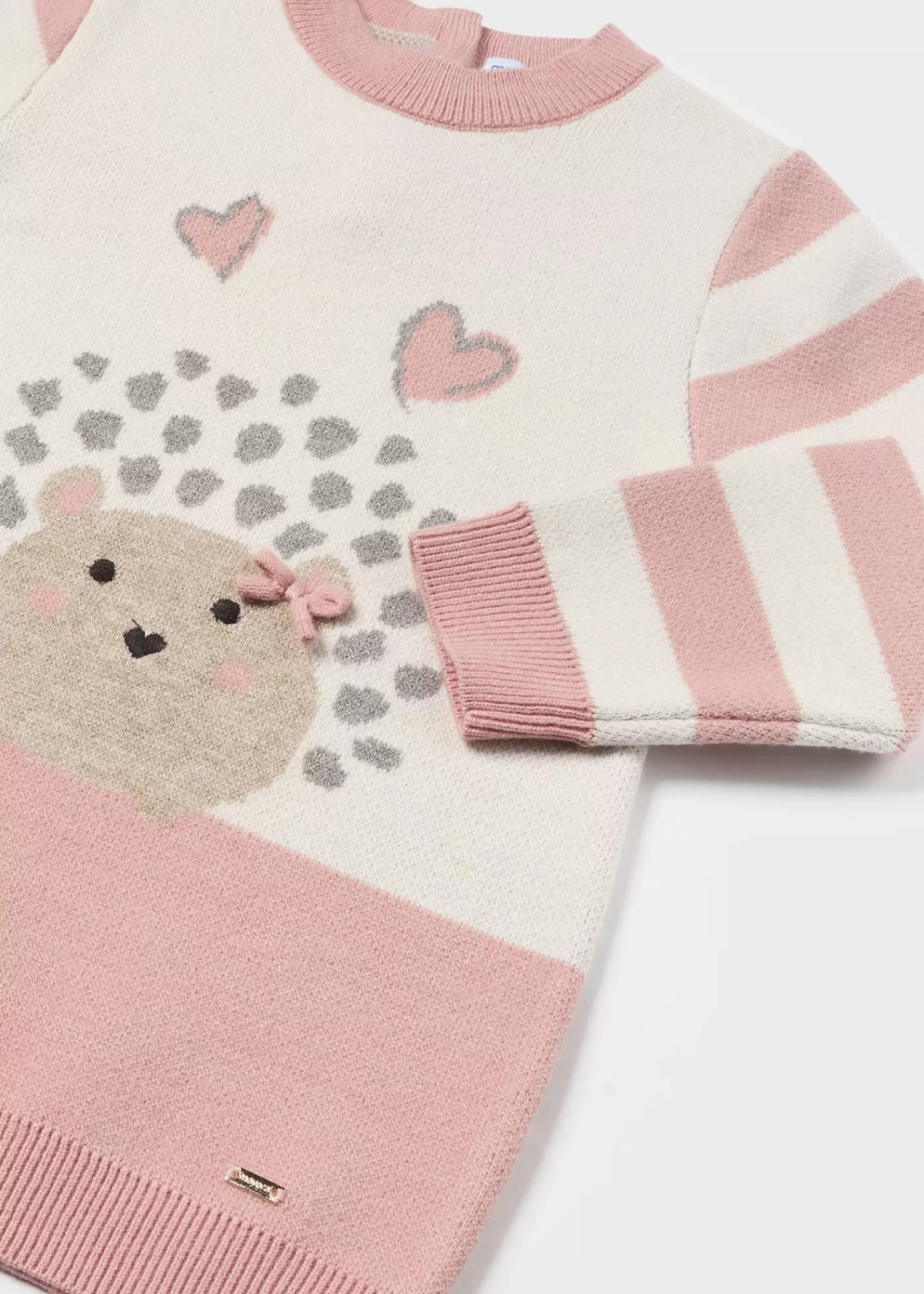 Mayoral Baby Knit Sweater Dress Blush Flash Sale