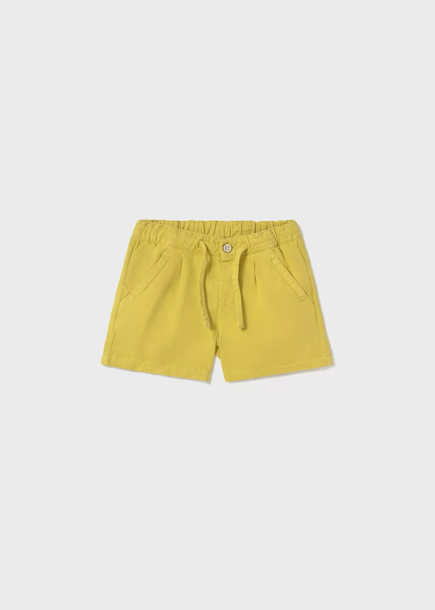Mayoral Baby Loose-Fit Linen Shorts Gold Cheap