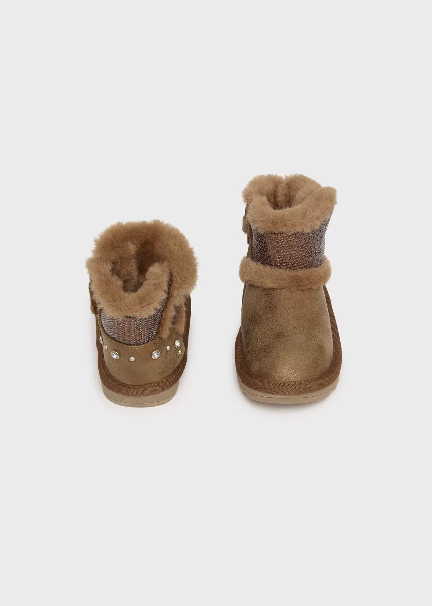 Mayoral Baby Metallic Sequin Ankle Boots Copper Cheap