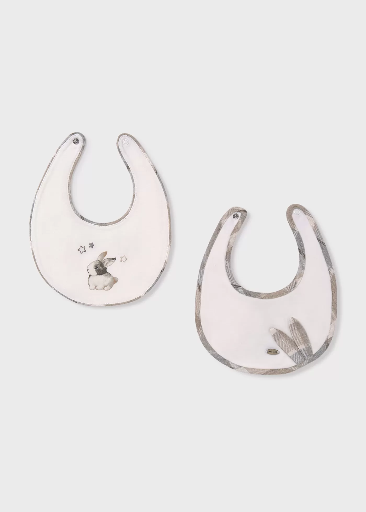 Mayoral Baby 2-Pack Bibs Offwhite Cheap