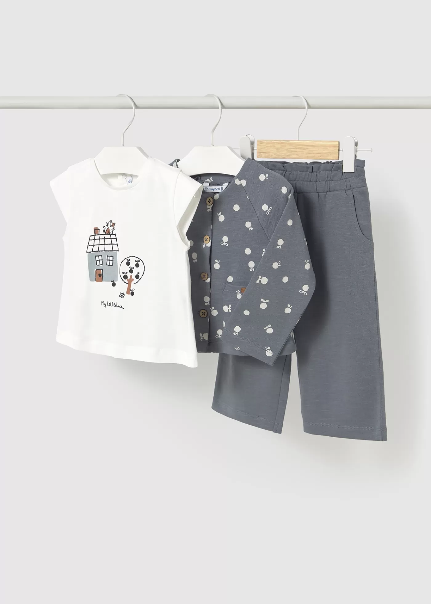 Mayoral Baby 3-Piece Set with Printed Jacket Regaliz Cheap