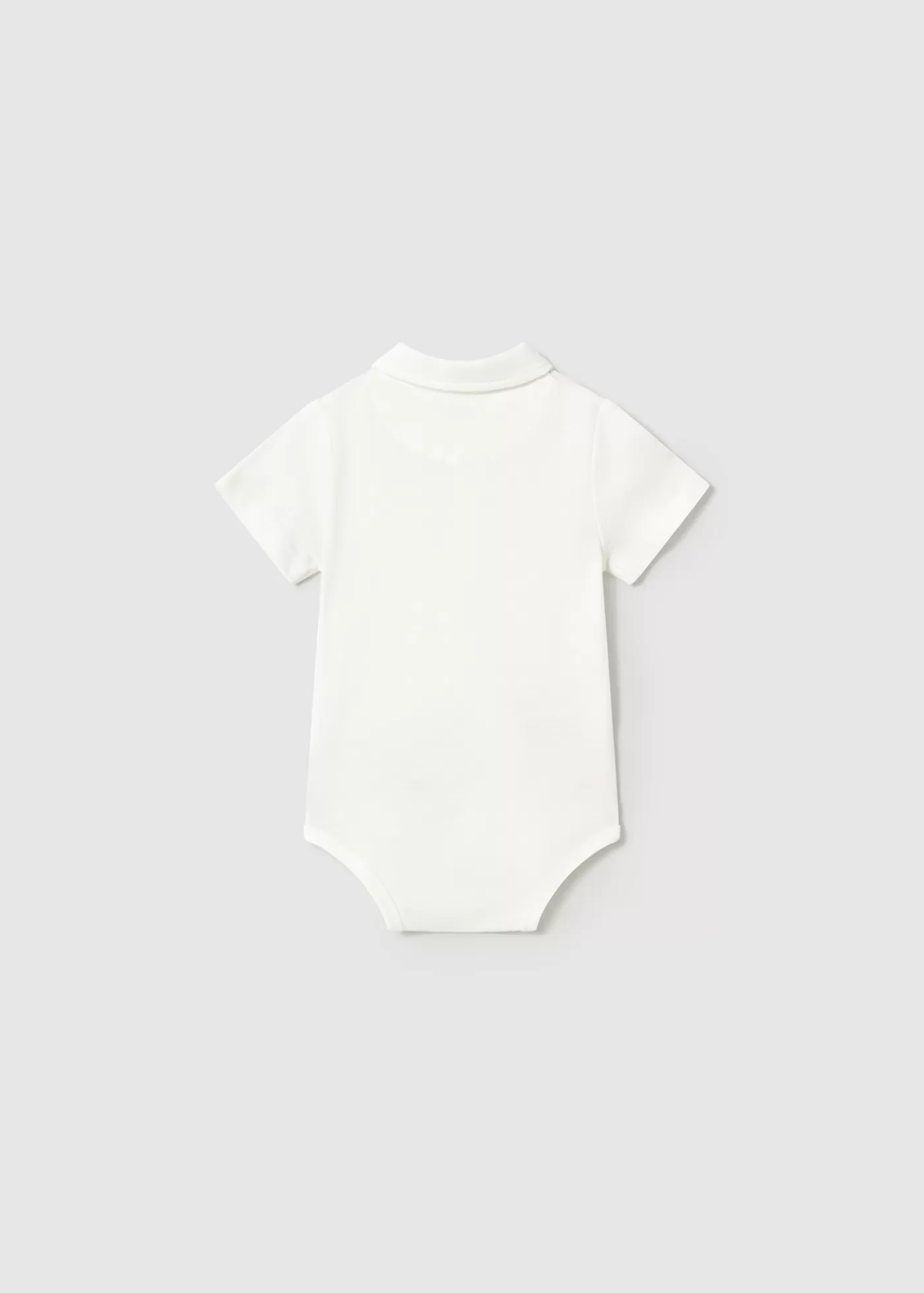 Mayoral Baby Polo Collar Bodysuit Cream Store