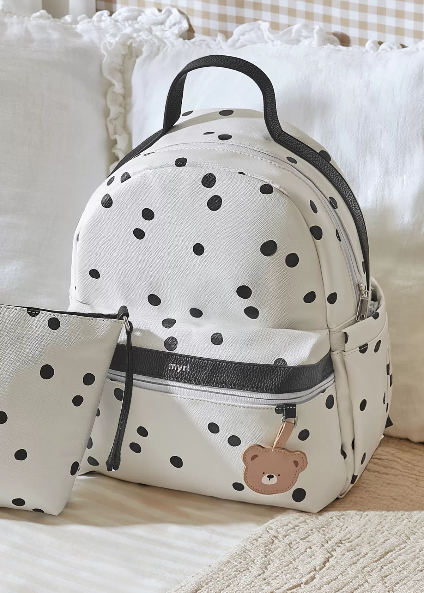Mayoral Baby Print Backpack Blackpolkadotprint Flash Sale