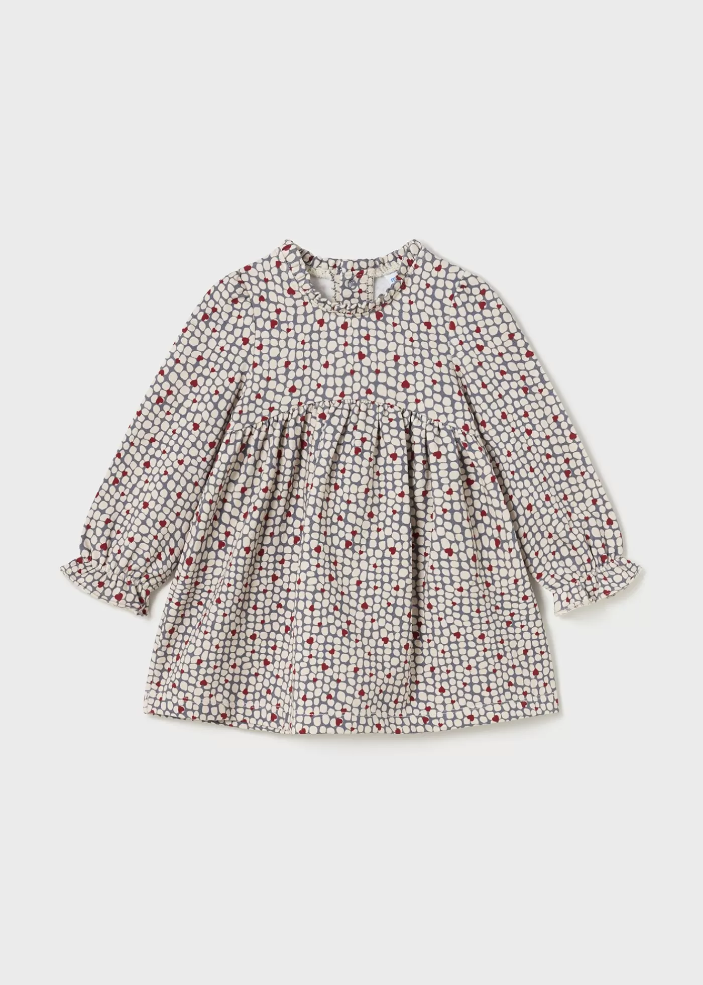 Mayoral Baby Print Dress Tomato Flash Sale