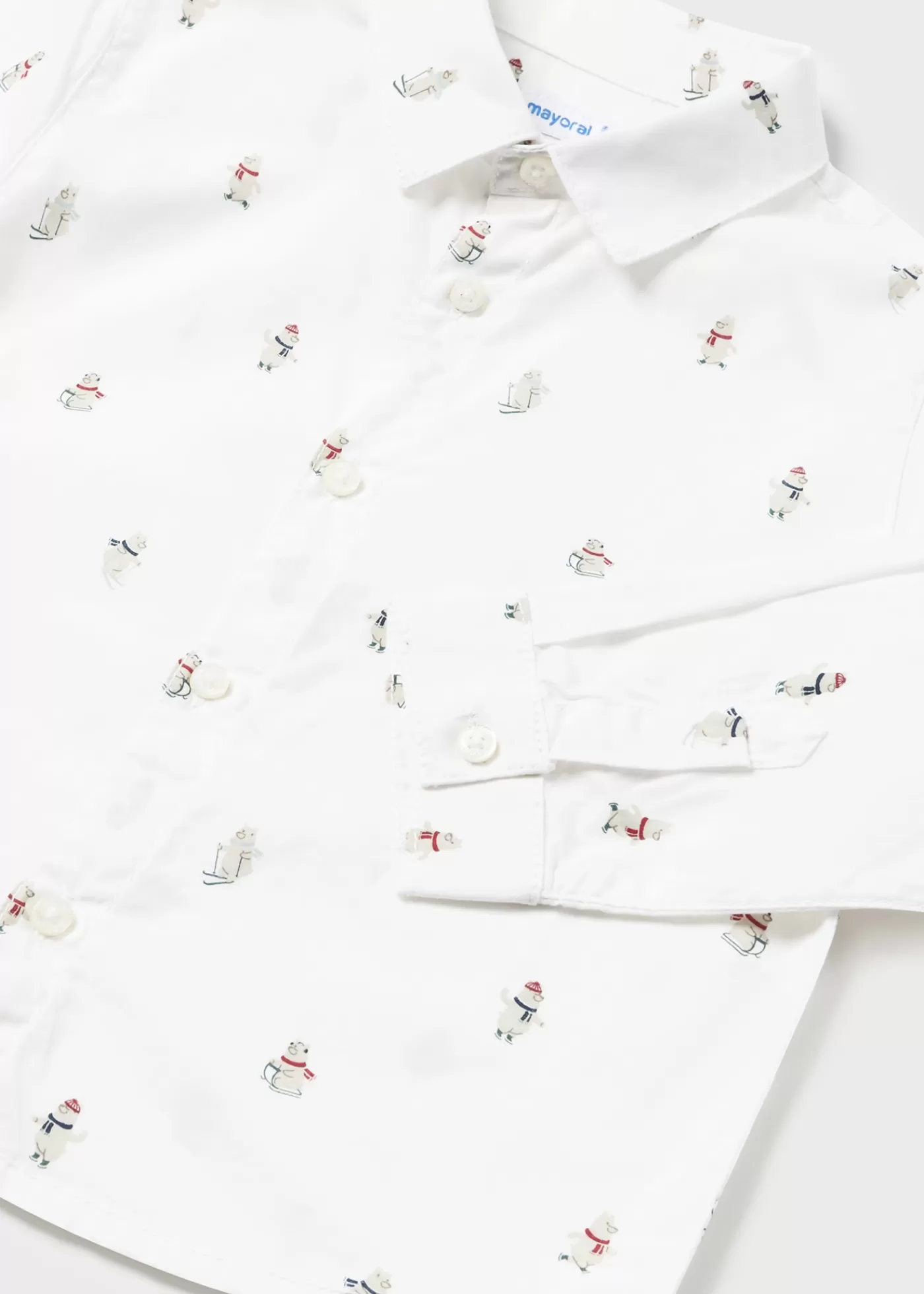 Mayoral Baby Print Shirt Bearprint Cheap