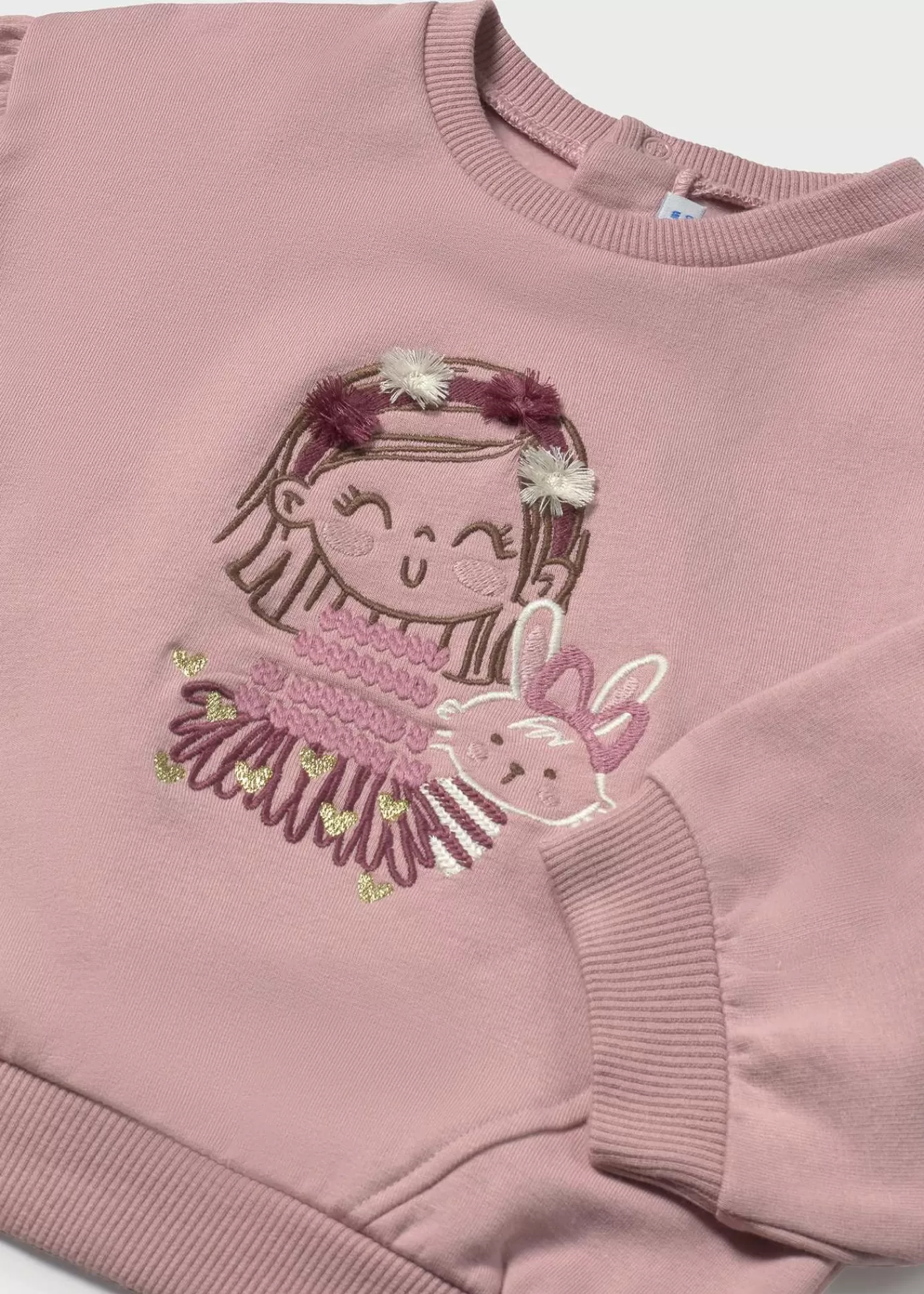 Mayoral Baby Puffed Sleeve Sweater Petal Sale