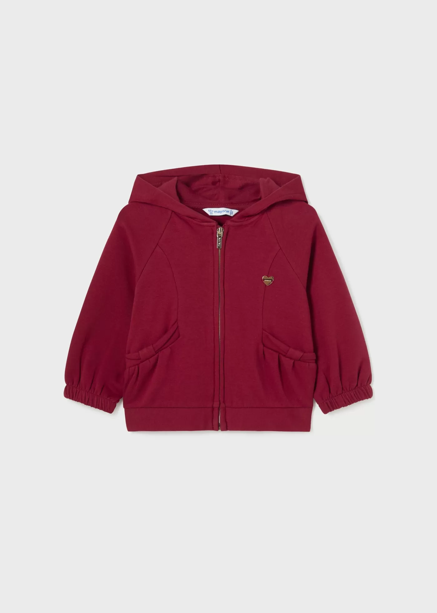 Mayoral Baby Raglan Sleeved Zip Hoodie Cherry Shop