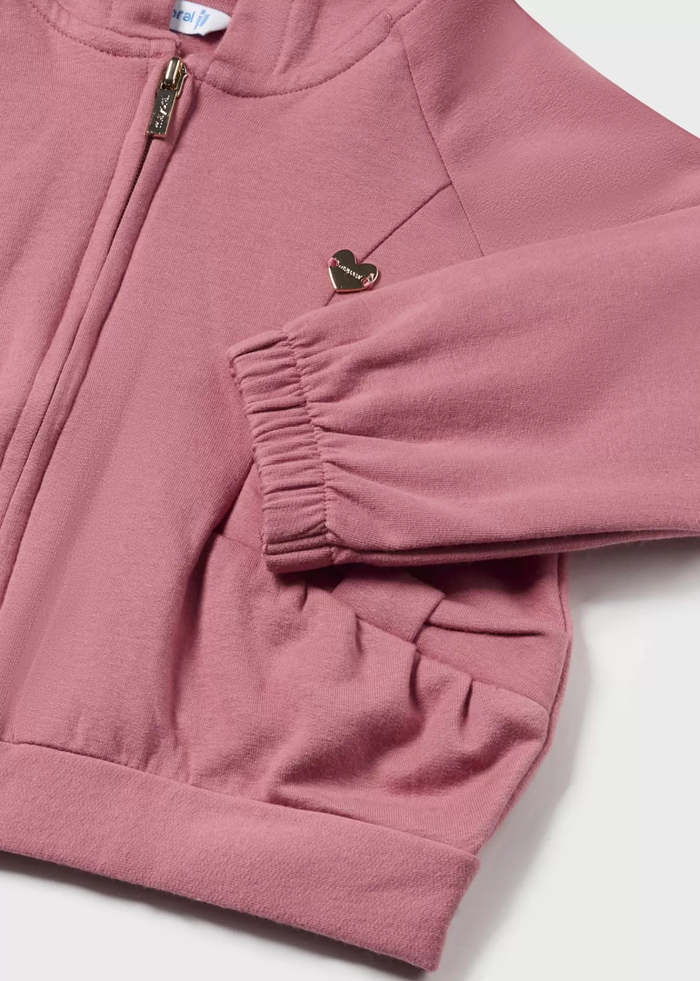 Mayoral Baby Raglan Sleeved Zip Hoodie Blush Shop