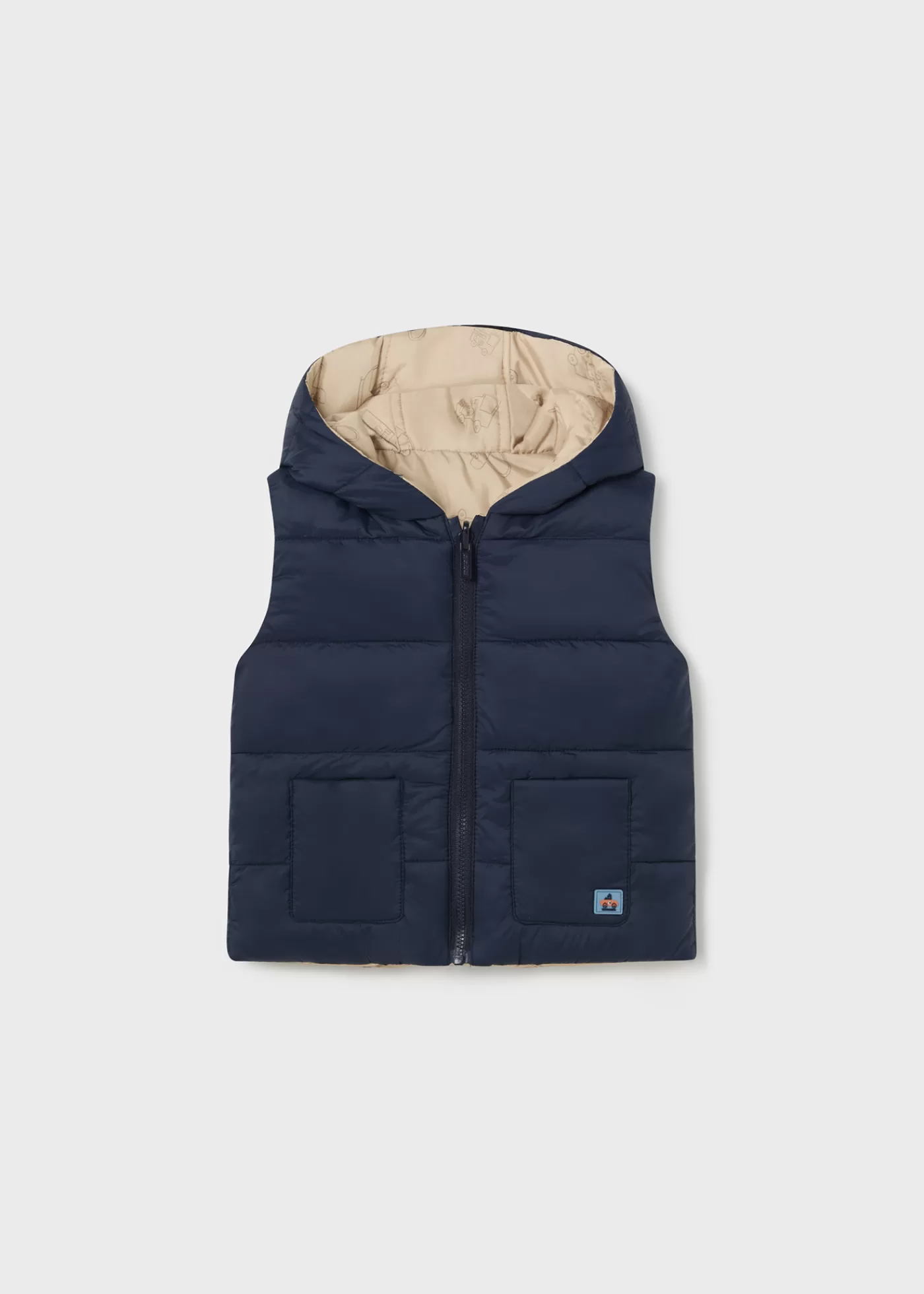 Mayoral Baby Reversible Padded Vest 0 Outlet