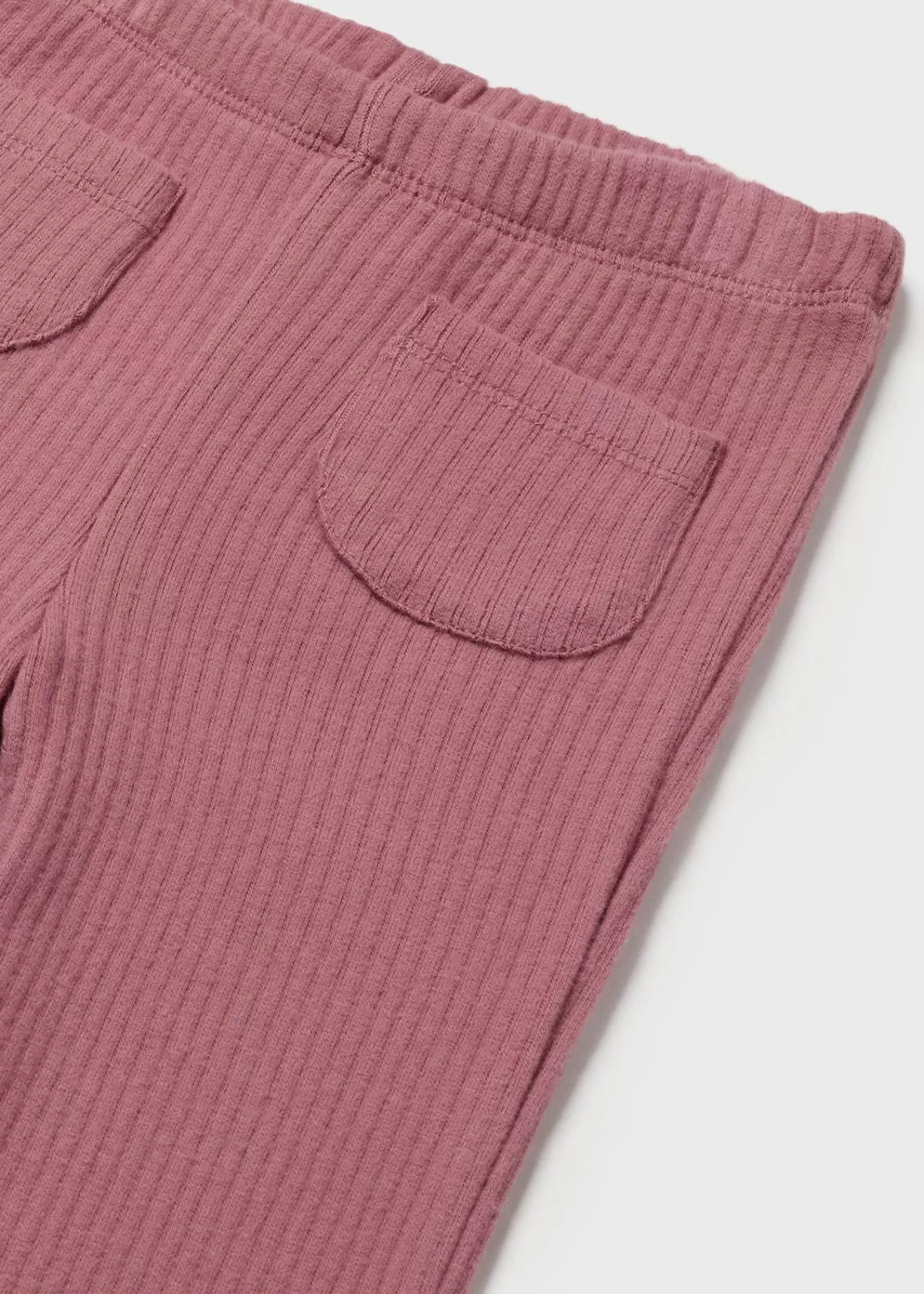 Mayoral Baby Ribbed Flared Leggings Blush Hot