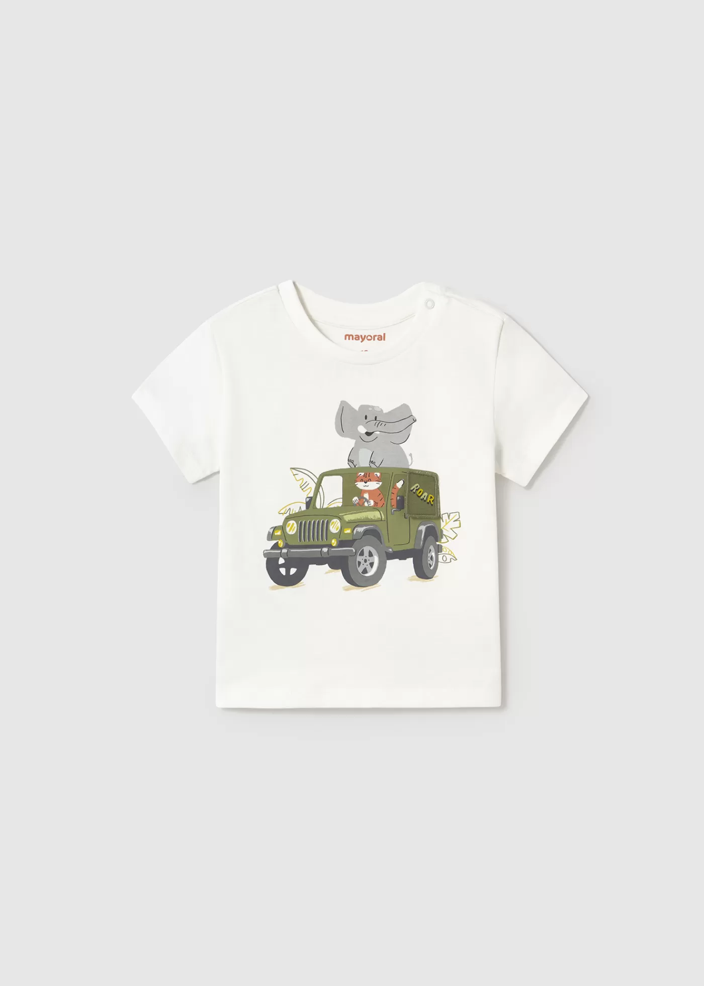 Mayoral Baby Safari T-Shirt Cream New