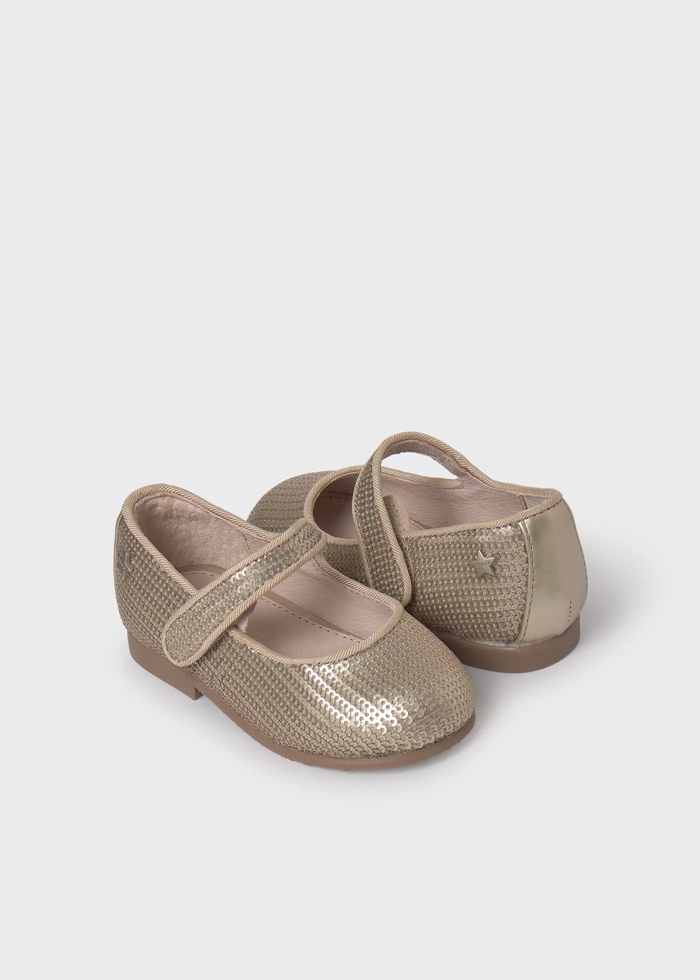 Mayoral Baby Sequined Mary Janes Gold New
