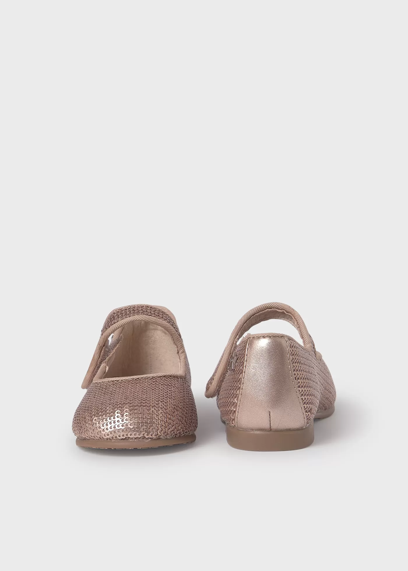 Mayoral Baby Sequined Mary Janes PinkGold Fashion