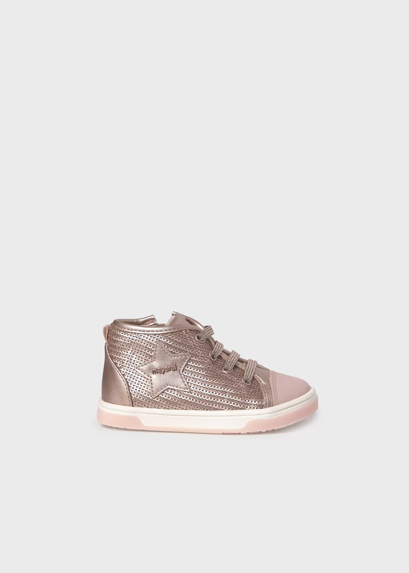 Mayoral Baby Sequined Sneakers PinkGold Discount
