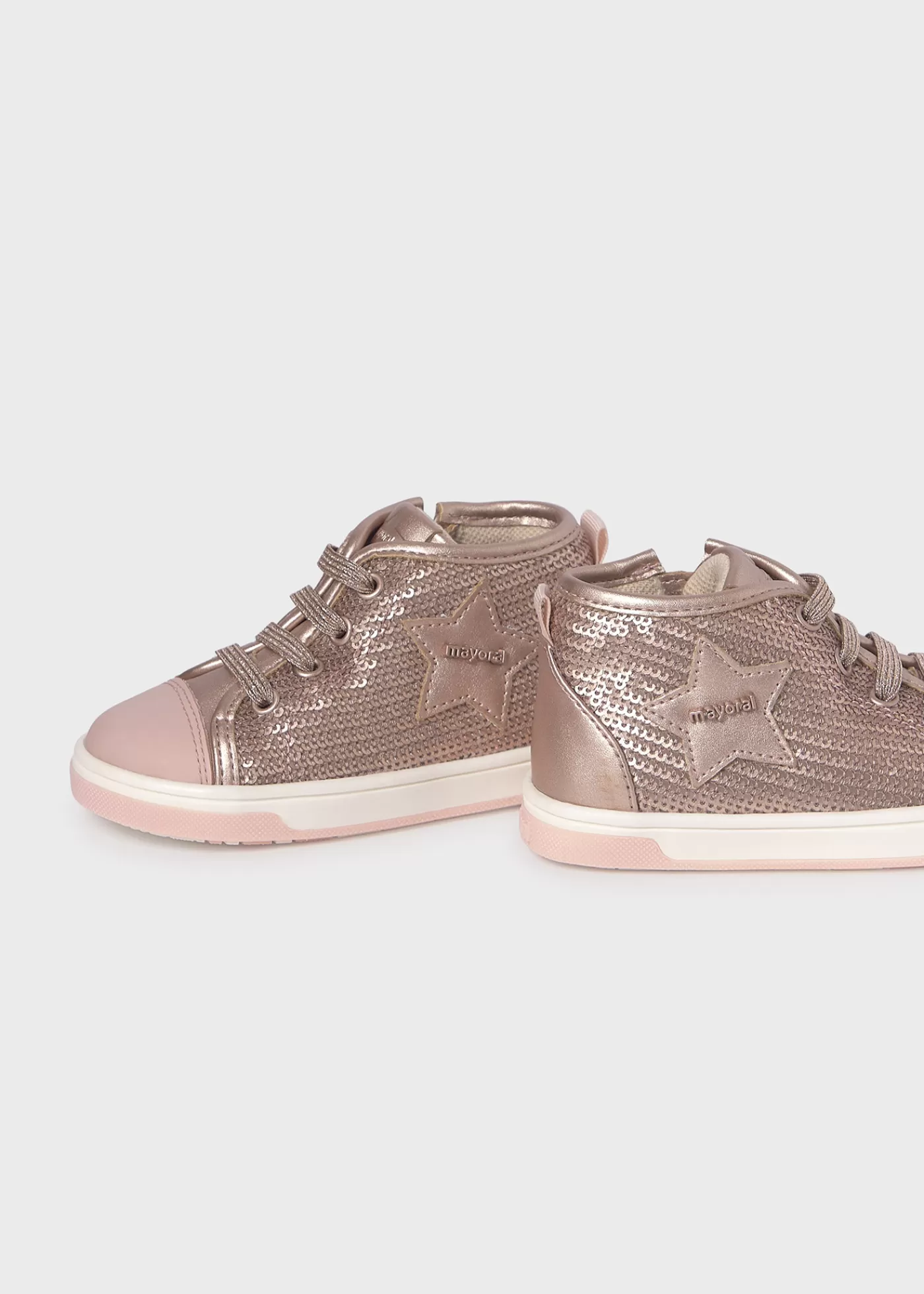 Mayoral Baby Sequined Sneakers PinkGold Discount