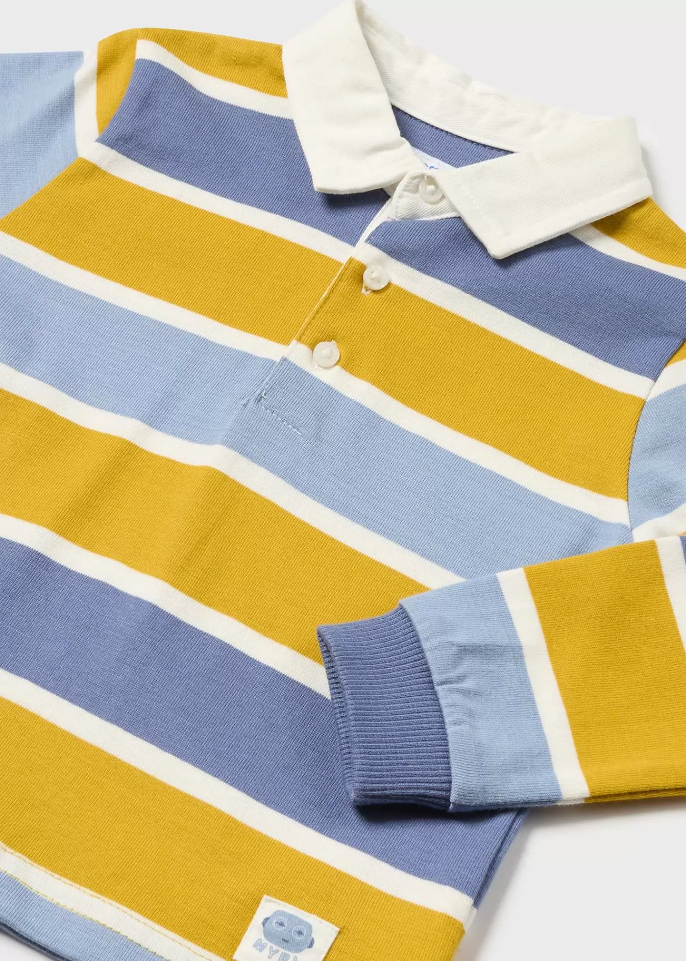 Mayoral Baby Striped Polo Shirt Pollen Clearance
