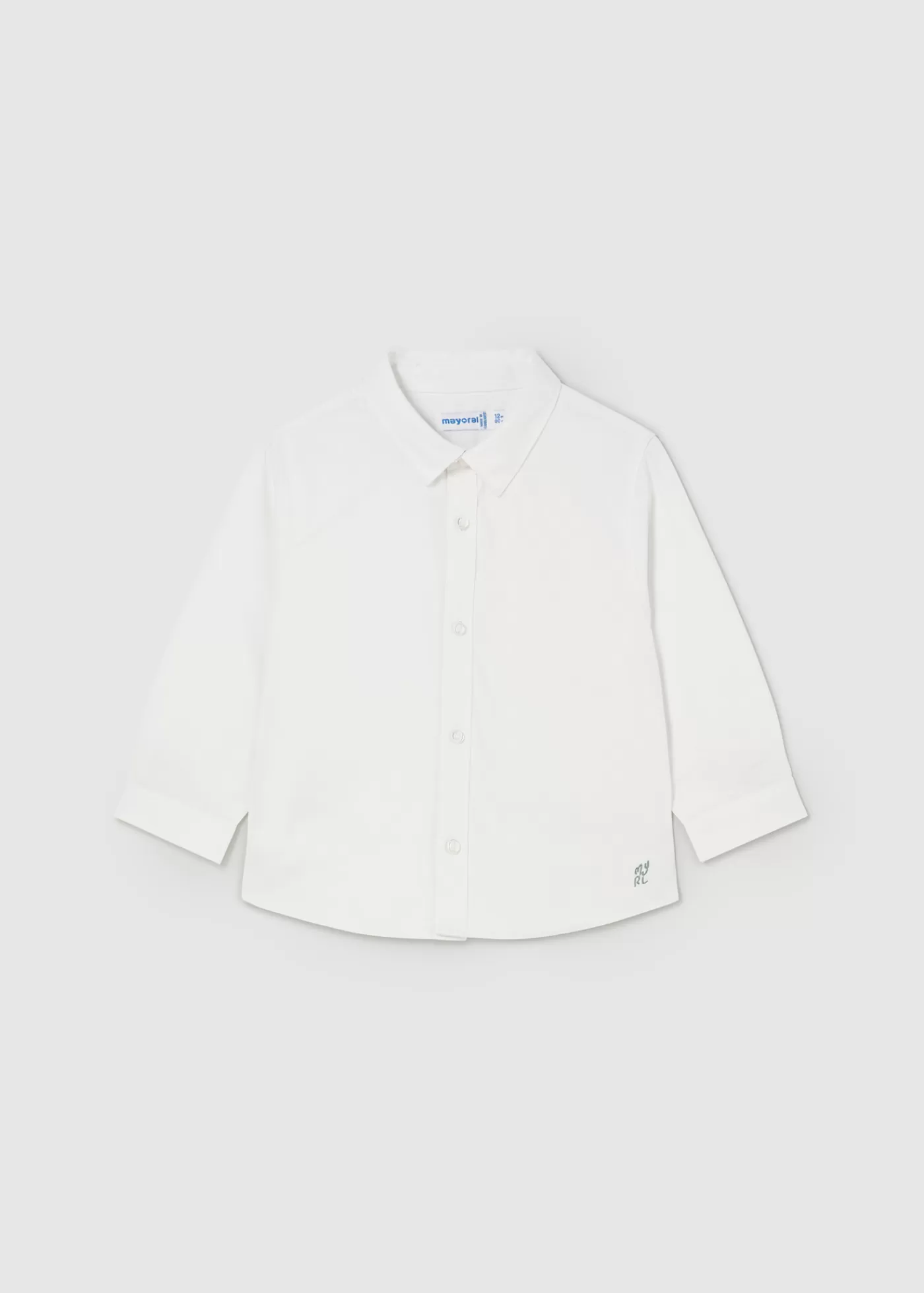 Mayoral Baby Striped Shirt White Sale