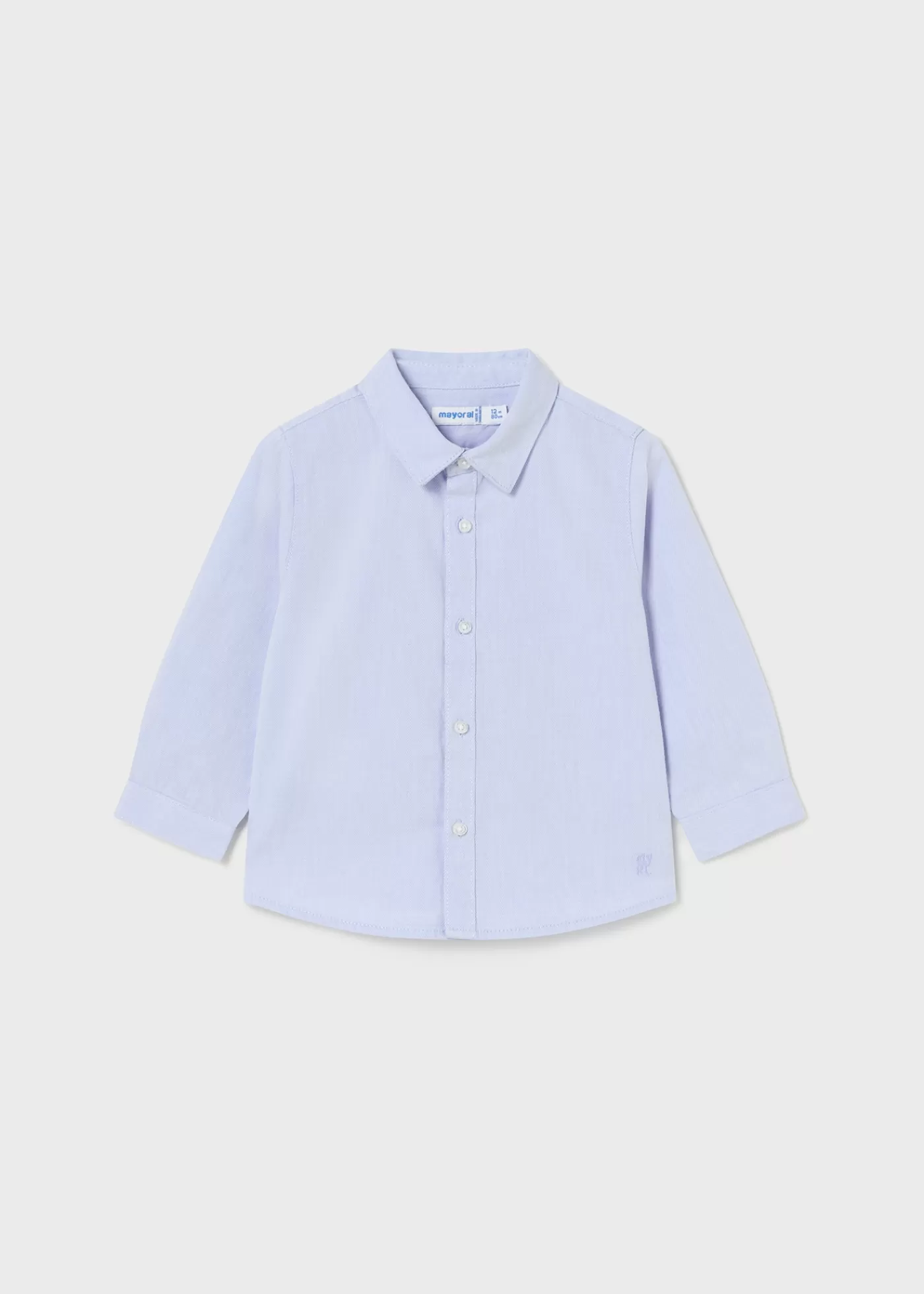 Mayoral Baby Striped Shirt Skyblue Flash Sale