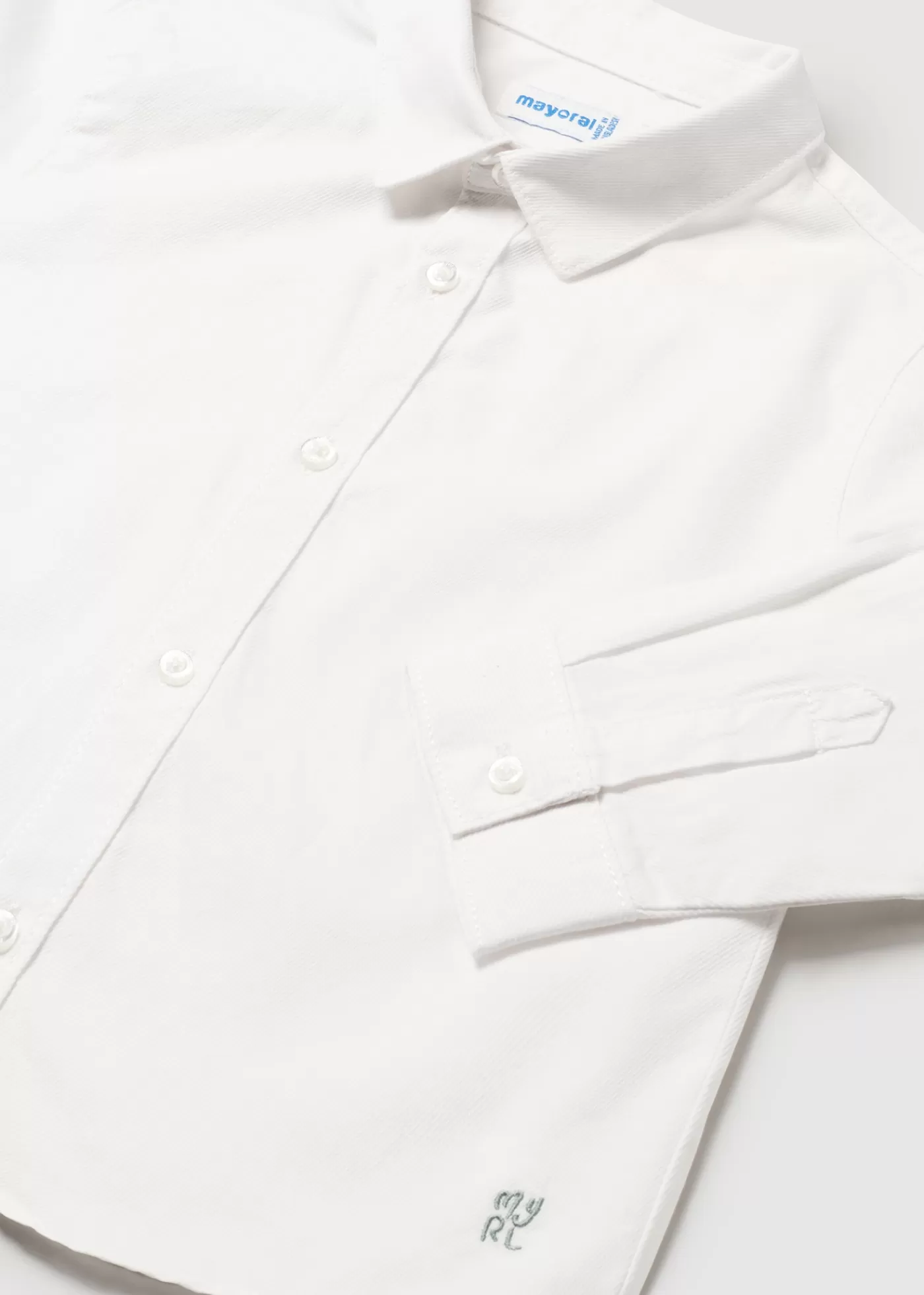 Mayoral Baby Striped Shirt White Sale