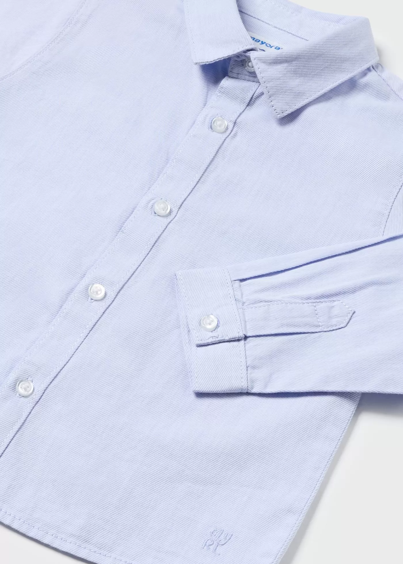 Mayoral Baby Striped Shirt Skyblue Flash Sale