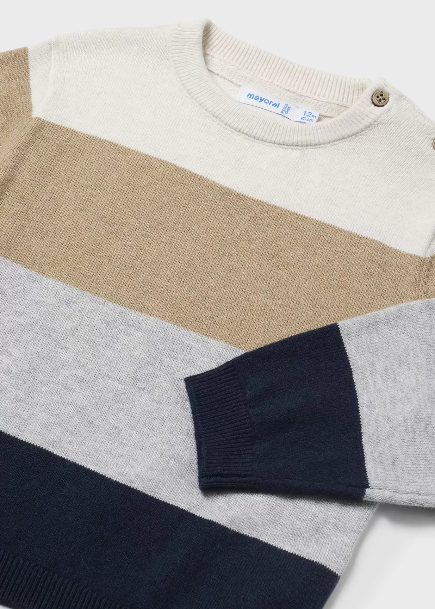 Mayoral Baby Striped Sweater Navyblue Hot