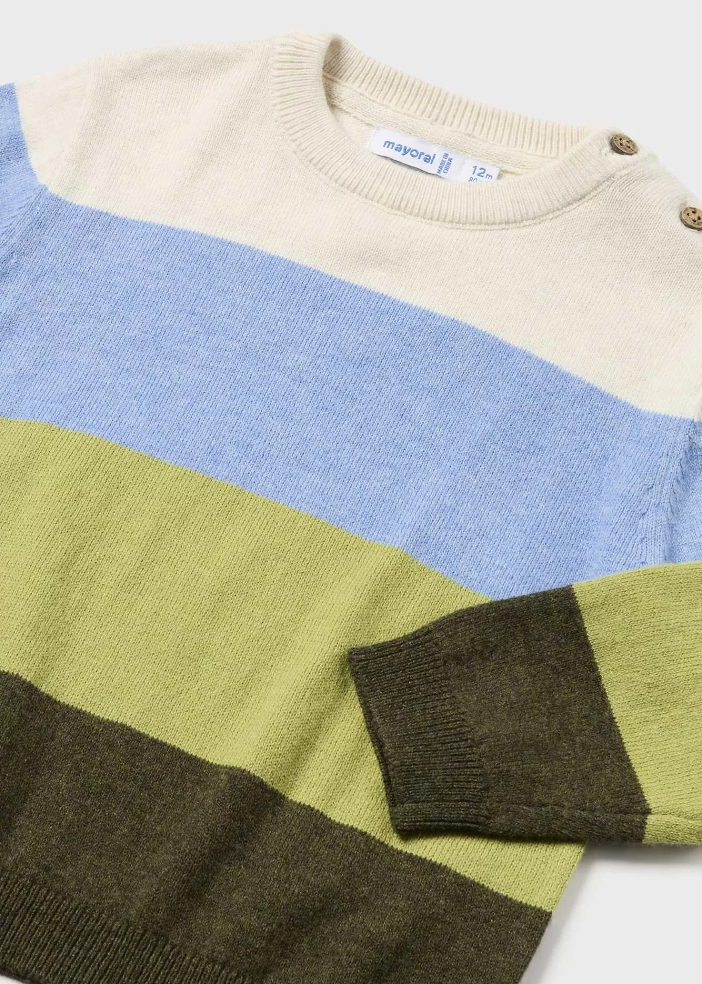 Mayoral Baby Striped Sweater Forestmix Online