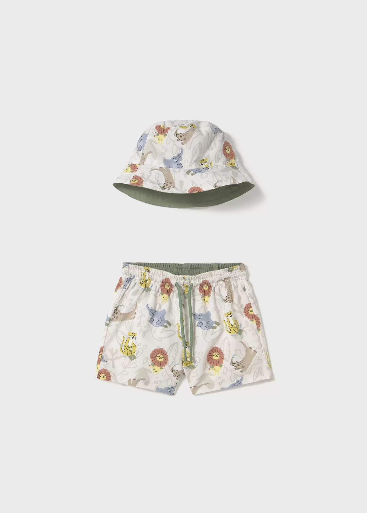 Mayoral Baby Swim Trunks and Reversible Hat Set with Sun Protection Canvas Best